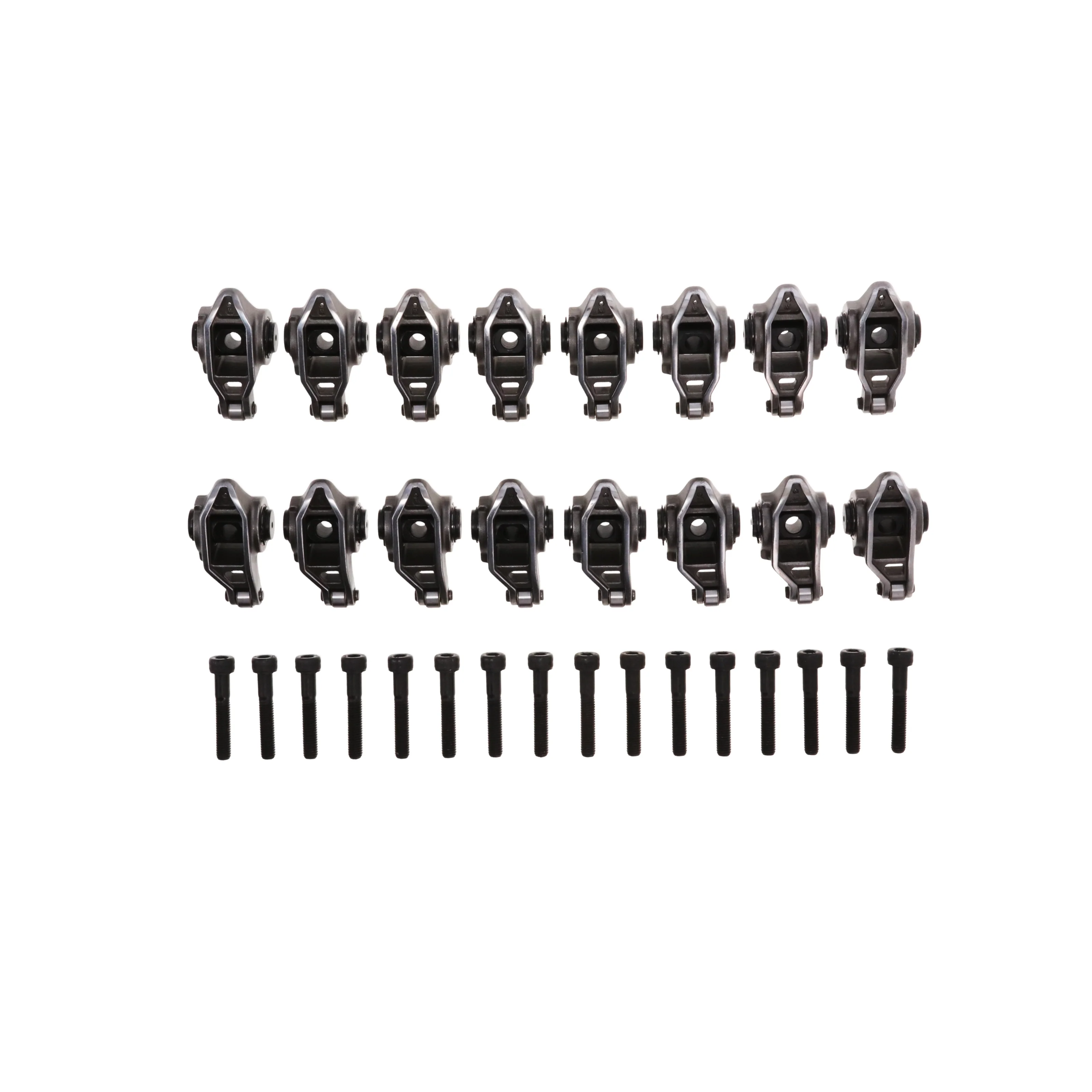 Chevy LS3/L92 Pro Series Cast Steel Rocker Arms, 1.7 Ratio, Needle Bearing Trunnion, Needle Bearing Tip - Image 2