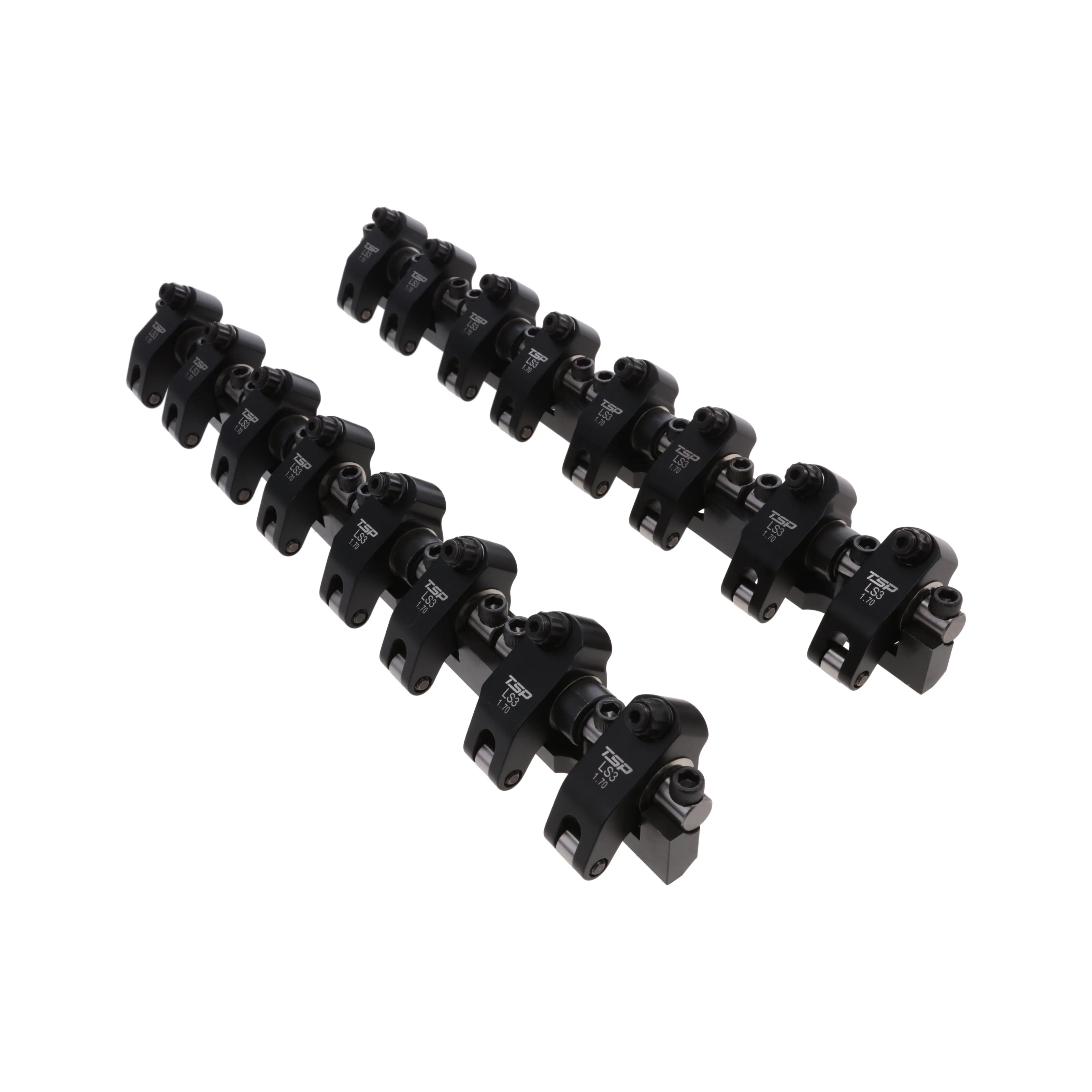 Chevy LS3 Pro Series 2024 Aluminum Roller Rocker Arm System, 1.7 Ratio, Needle Bearing Trunnion, Needle Bearing Tip