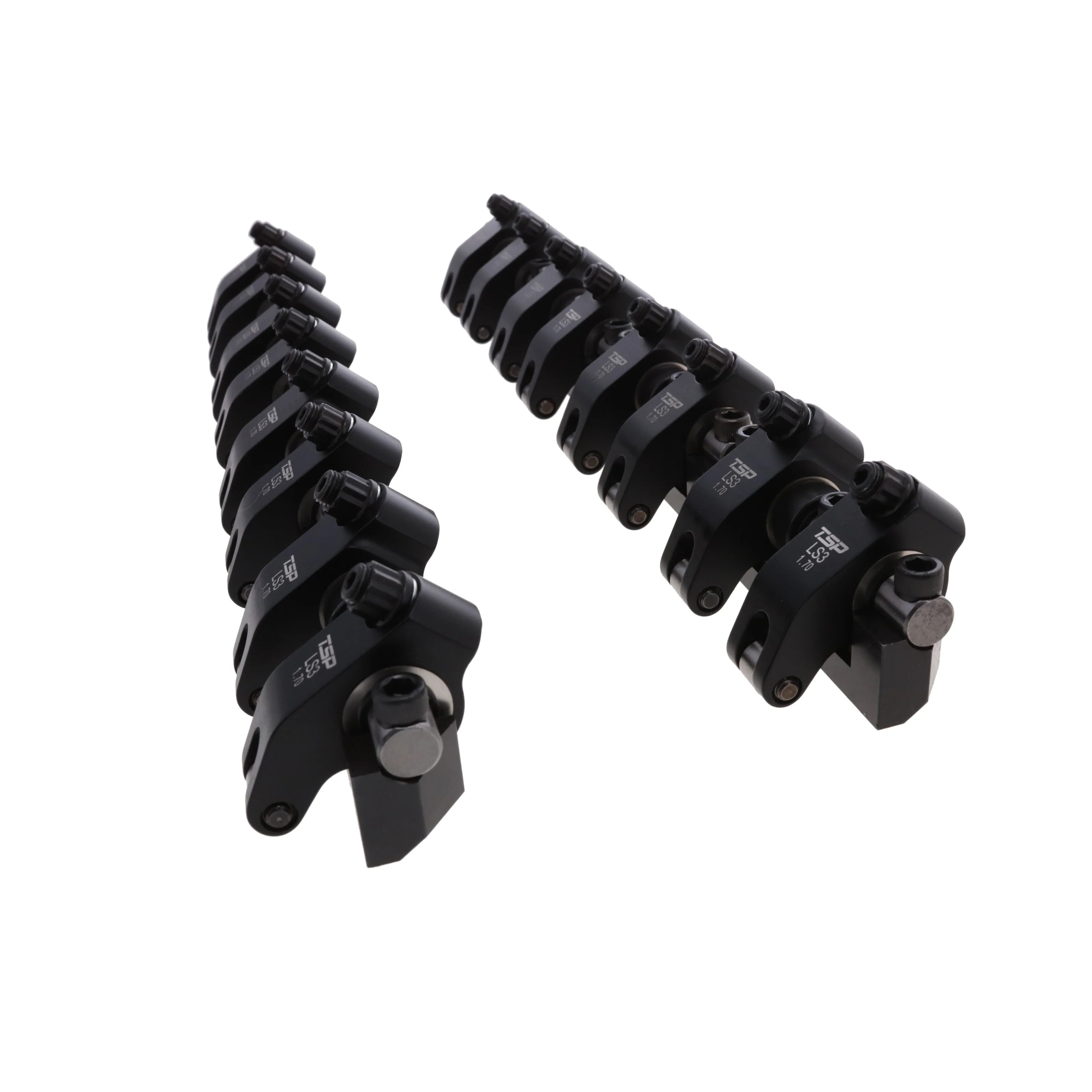 Chevy LS3 Pro Series 2024 Aluminum Roller Rocker Arm System, 1.7 Ratio, Needle Bearing Trunnion, Needle Bearing Tip - Image 2