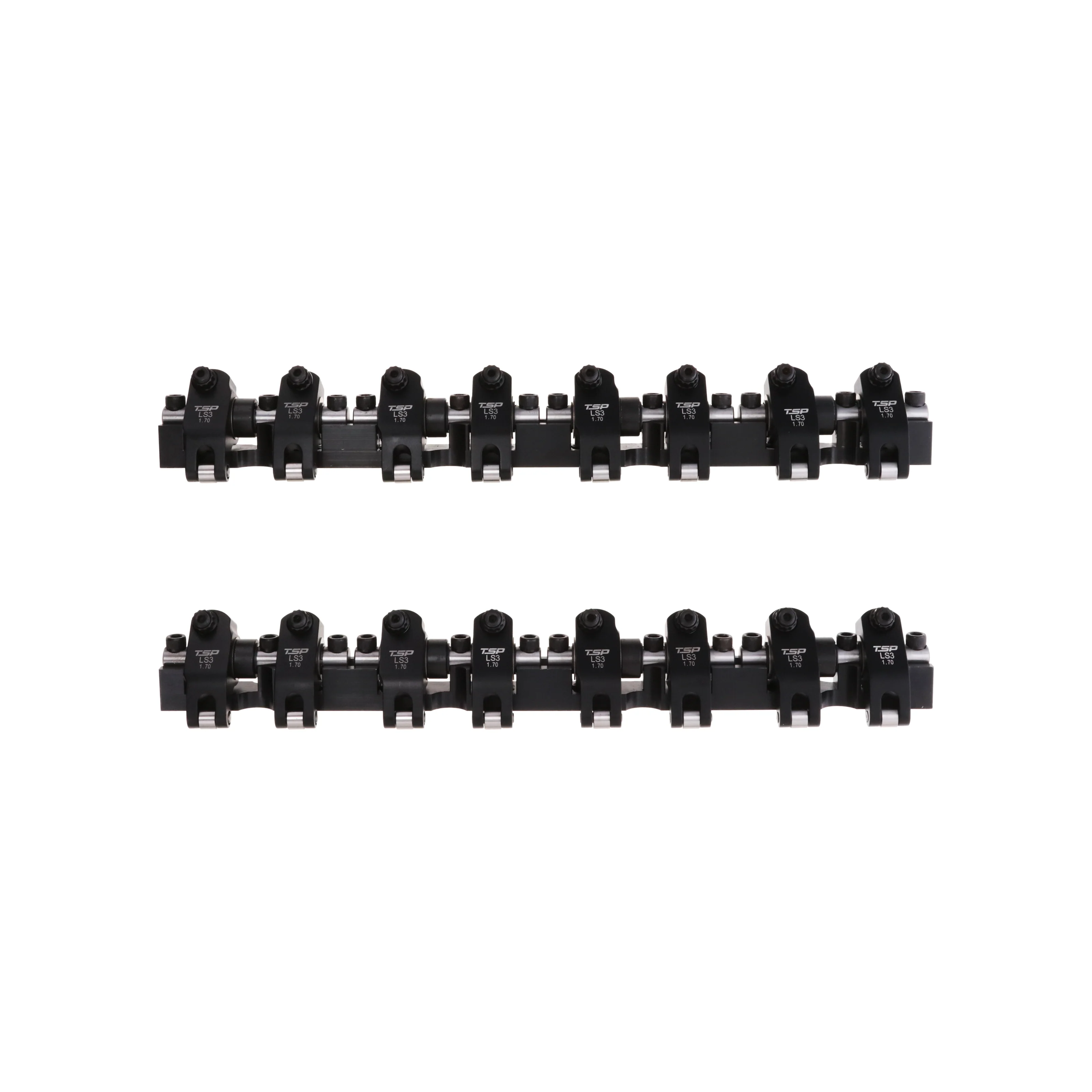 Chevy LS3 Pro Series 2024 Aluminum Roller Rocker Arm System, 1.7 Ratio, Needle Bearing Trunnion, Needle Bearing Tip - Image 4