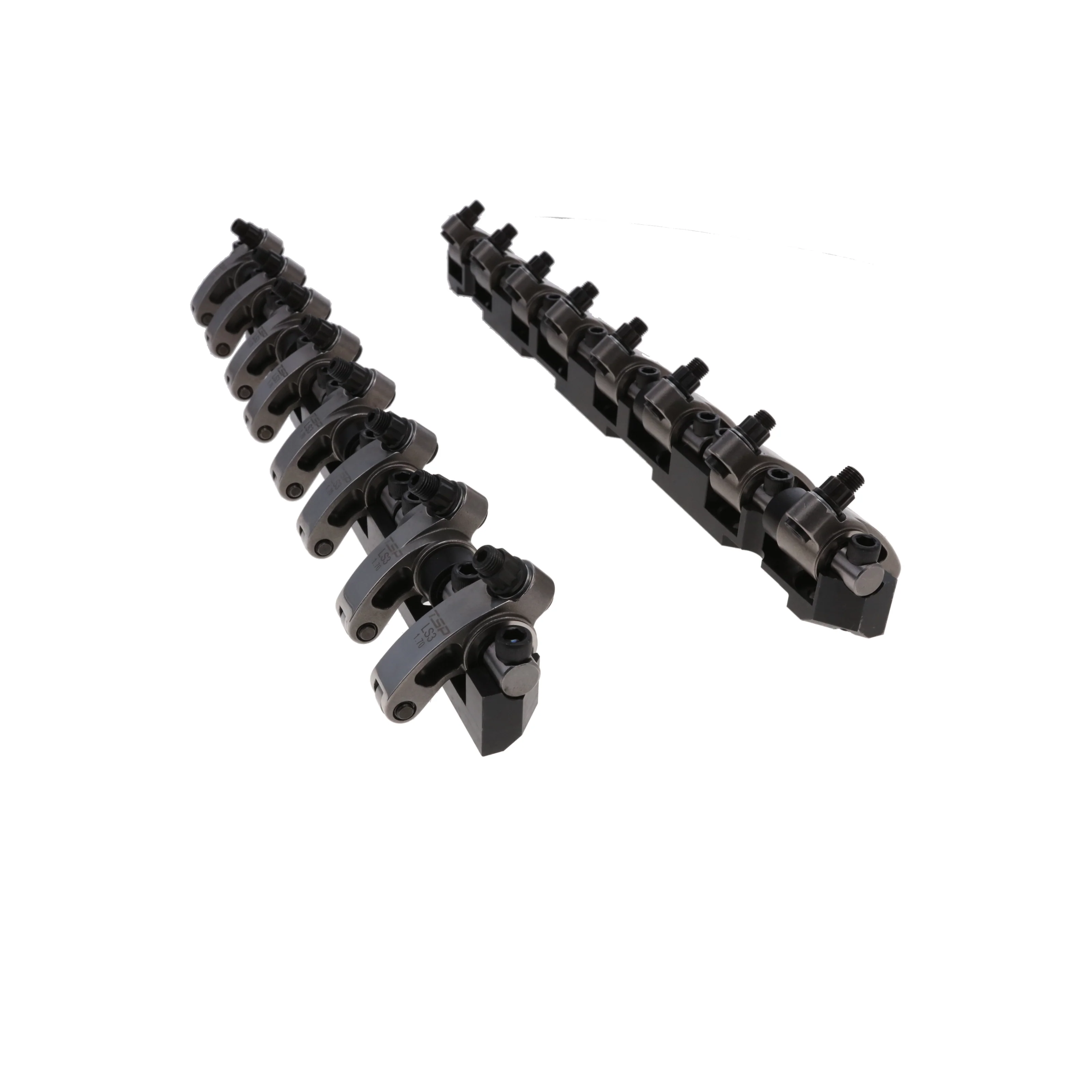 Chevy LS3 Stainless Steel Shaft Pro Series Rocker Arm System, 1.7 Ratio, Needle Bearing Trunnion, Needle Bearing Tip - Image 2