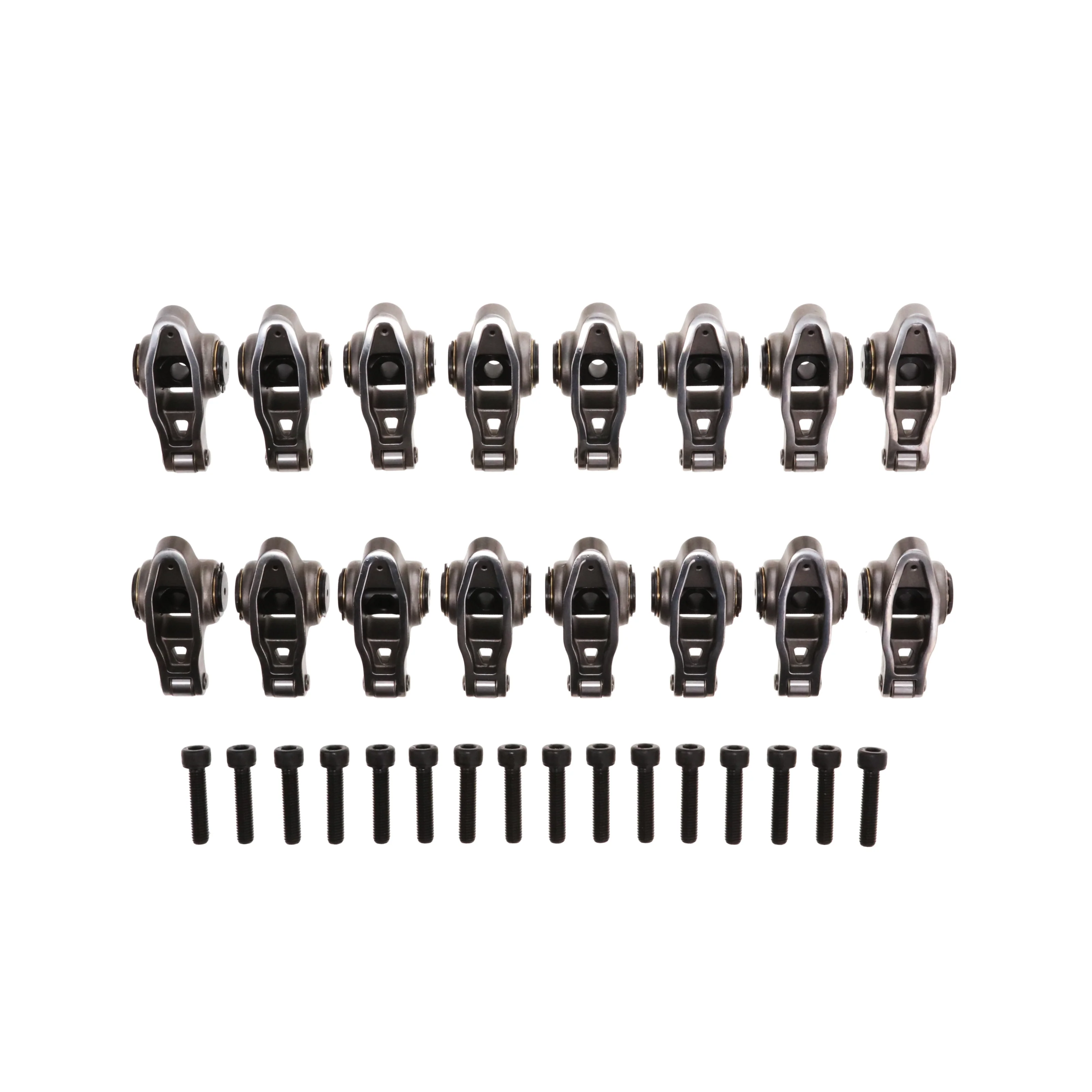 Chevy LT Pro Series Cast Steel Rocker Arms, 1.8 Ratio, Bronze Bushing Trunnion, Needle Bearing Tip - Image 2