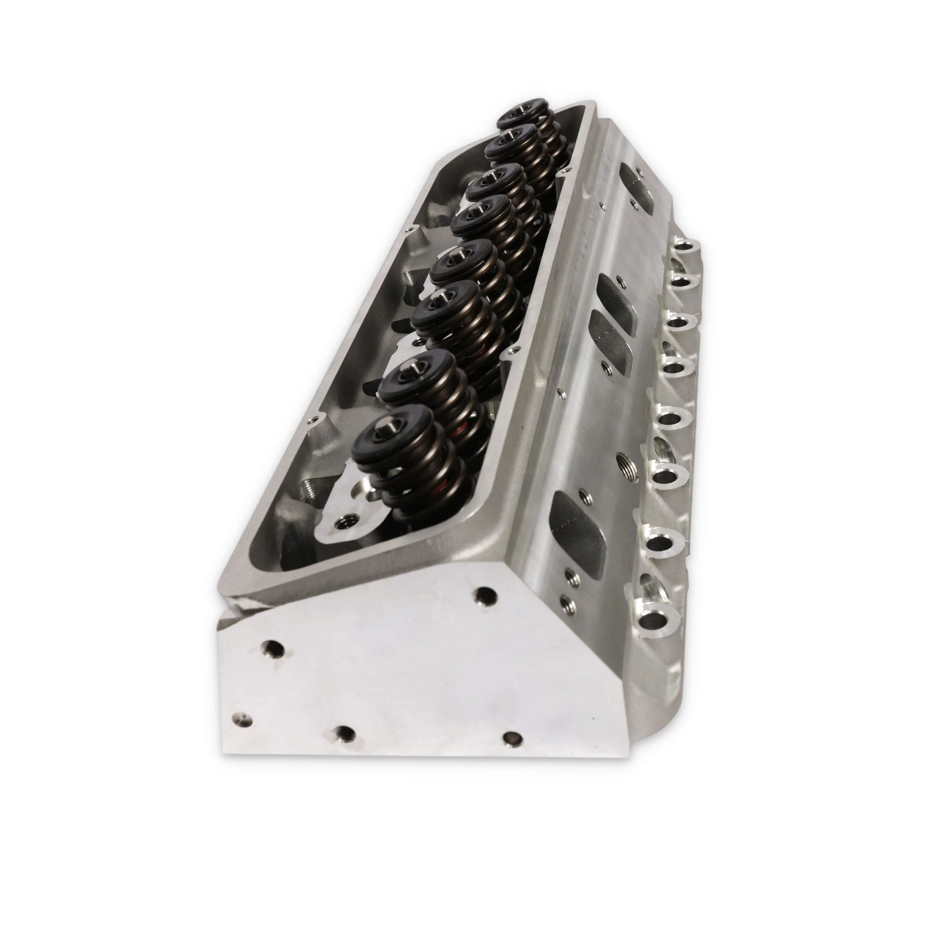 Chevy Small Block Angled Plug Flat Tappet Assembled Aluminum Cylinder Head - Image 3