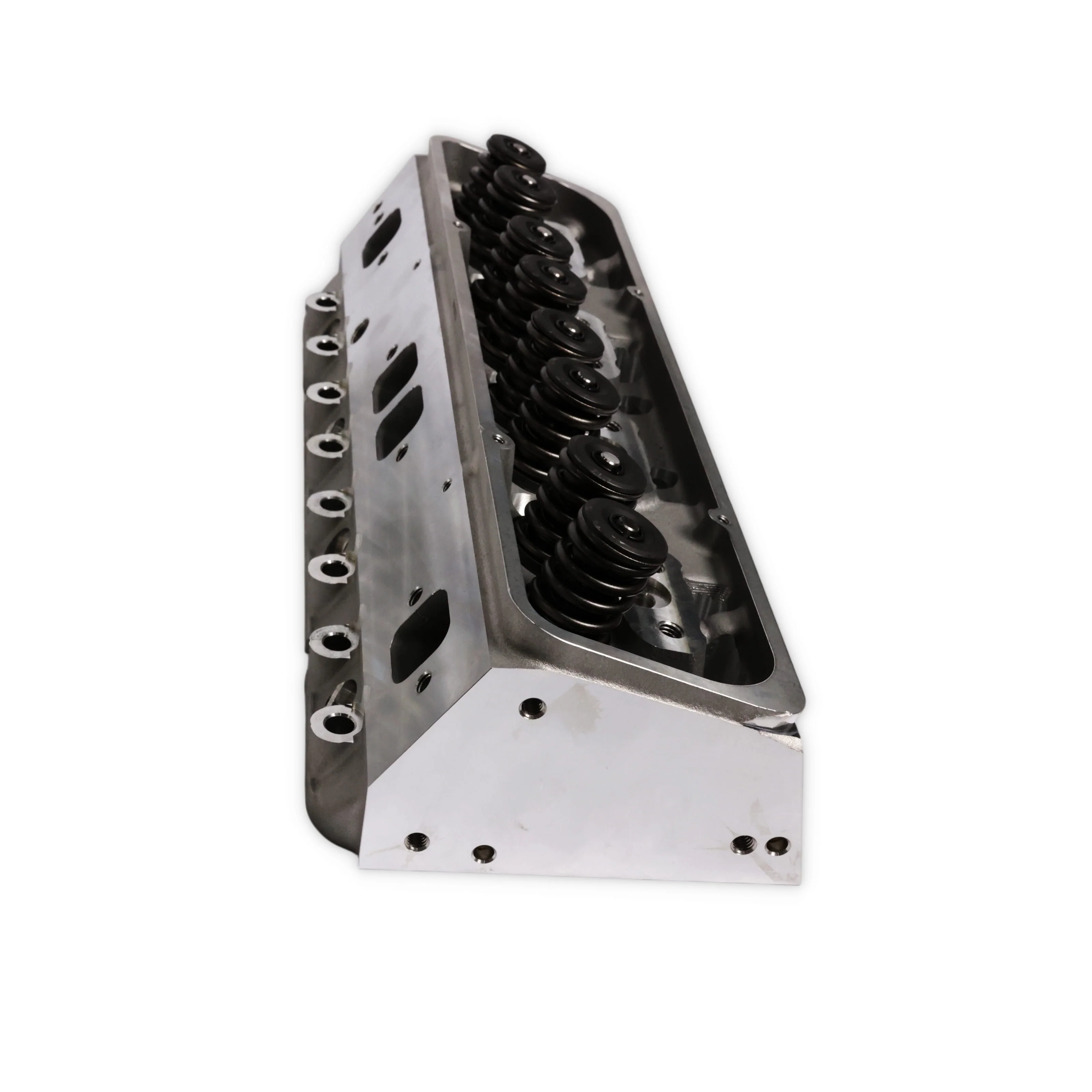 Chevy Small Block Angled Plug Hydraulic Roller Assembled Aluminum Cylinder Head - Image 4