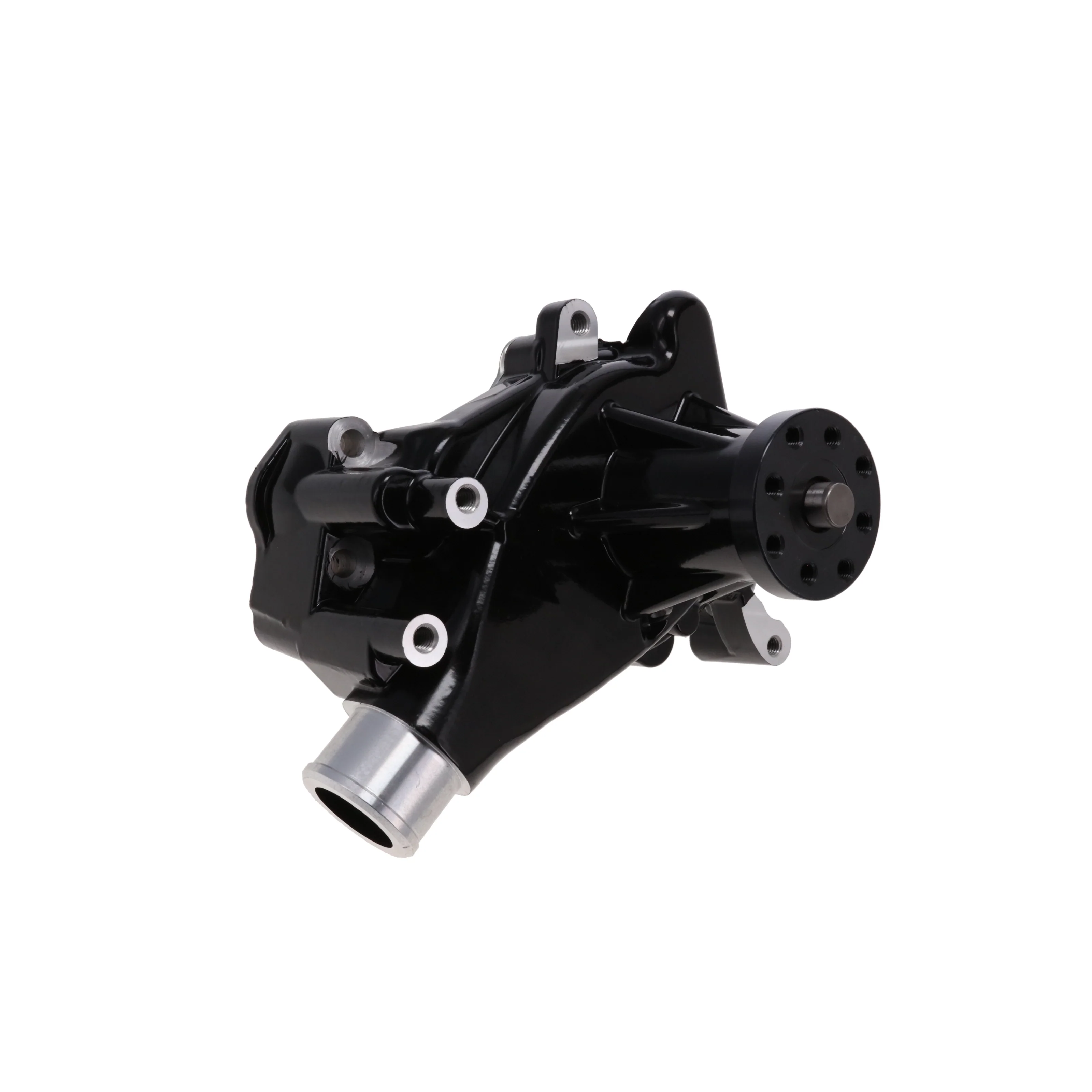 Chevy Small Block Long-Style Reverse Rotation High-Flow Mechanical Water Pump - Black - Image 2