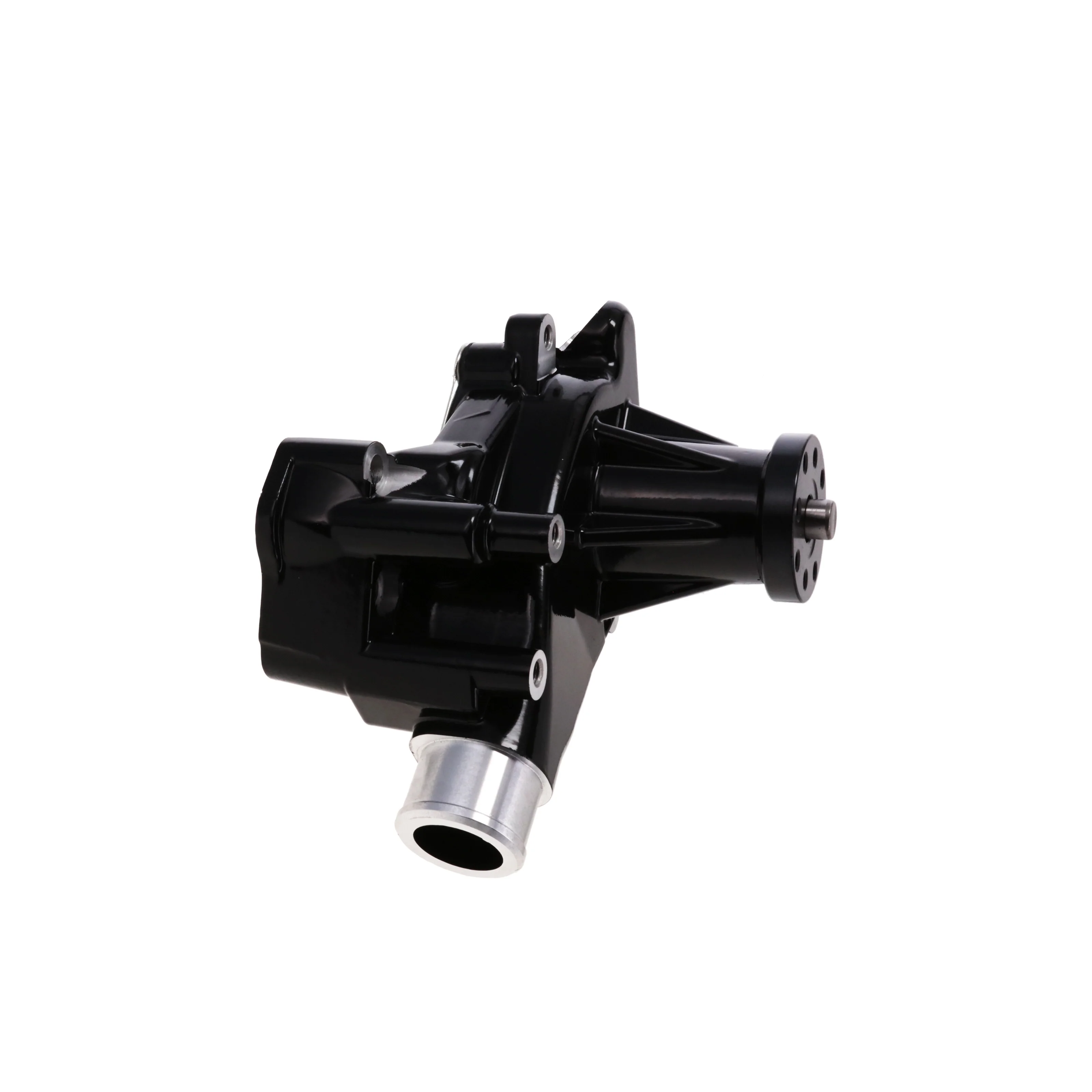 Chevy Small Block Long-Style Reverse Rotation High-Flow Mechanical Water Pump - Black - Image 3