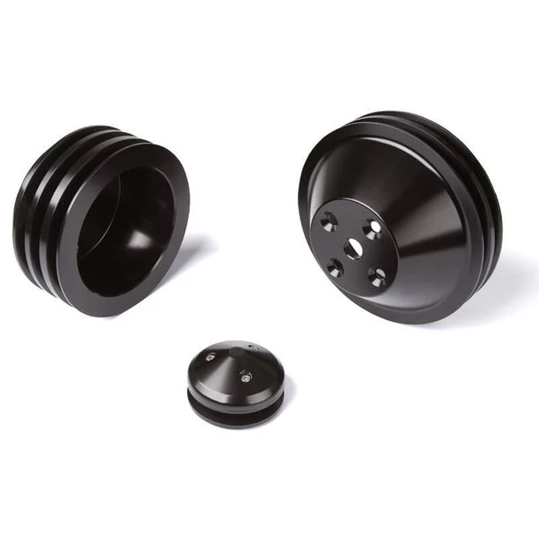 Chevy Small Block Pulley Kit V-Belt, LWP 3V - Image 2