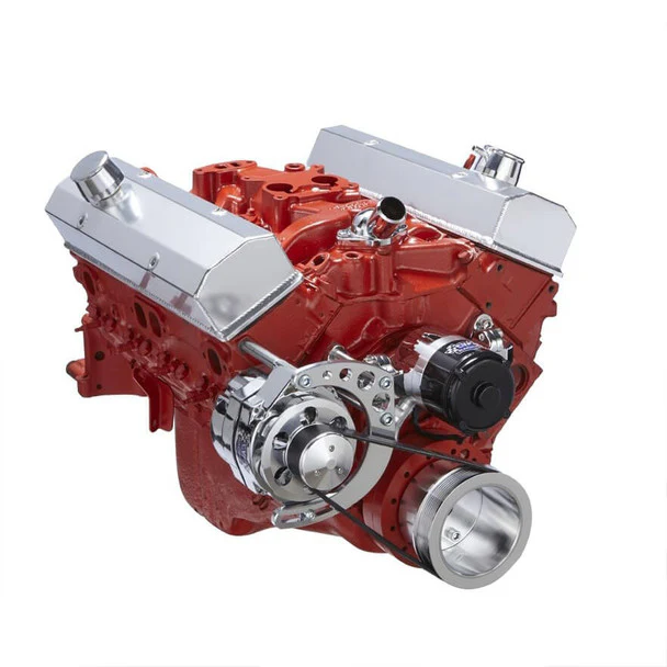 Chevy Small Block Serpentine Conversion - Alternator Only, Electric Water Pump - Polished - Image 3