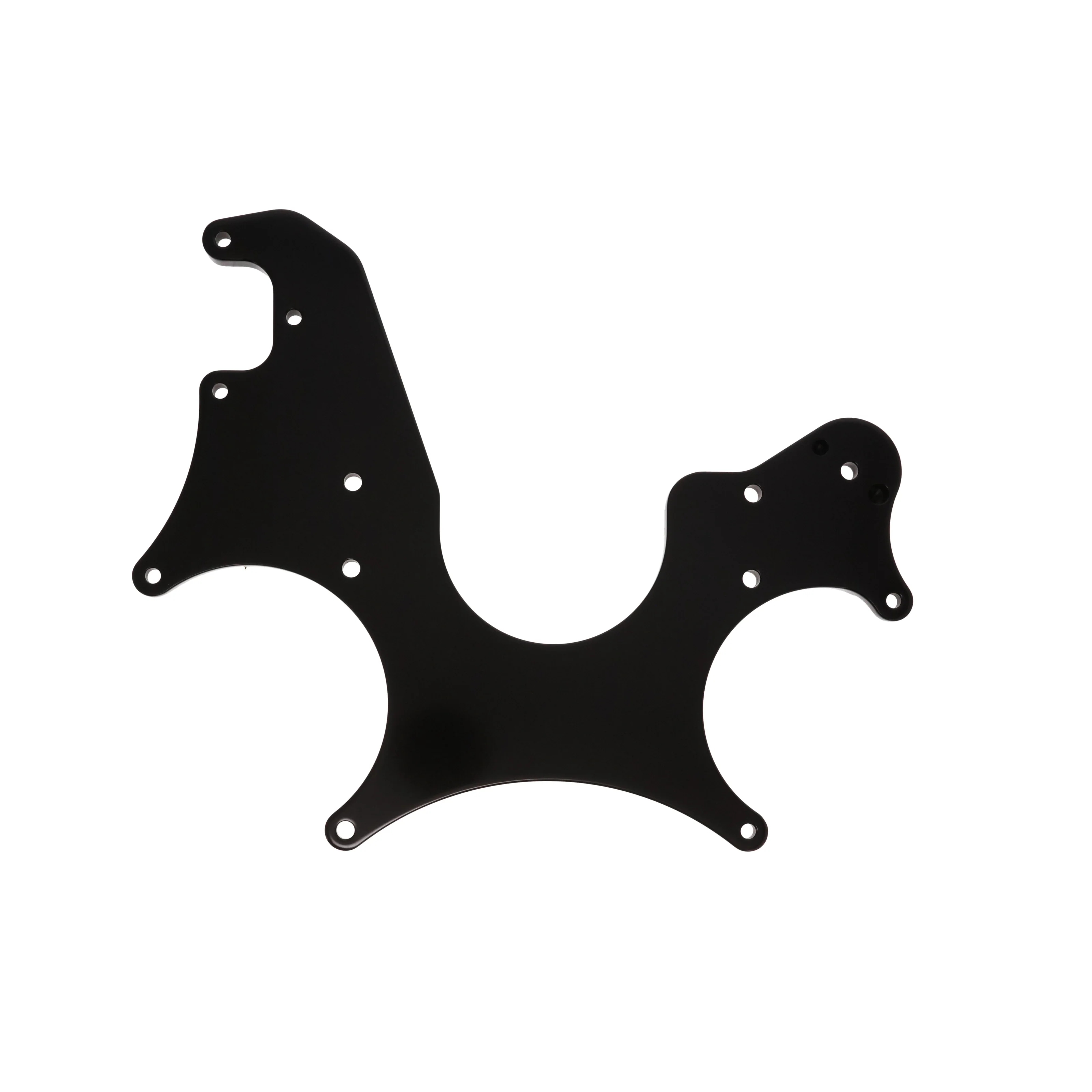 Chevy Small Block Serpentine Front Drive System Accessory Plate - Black - Image 2