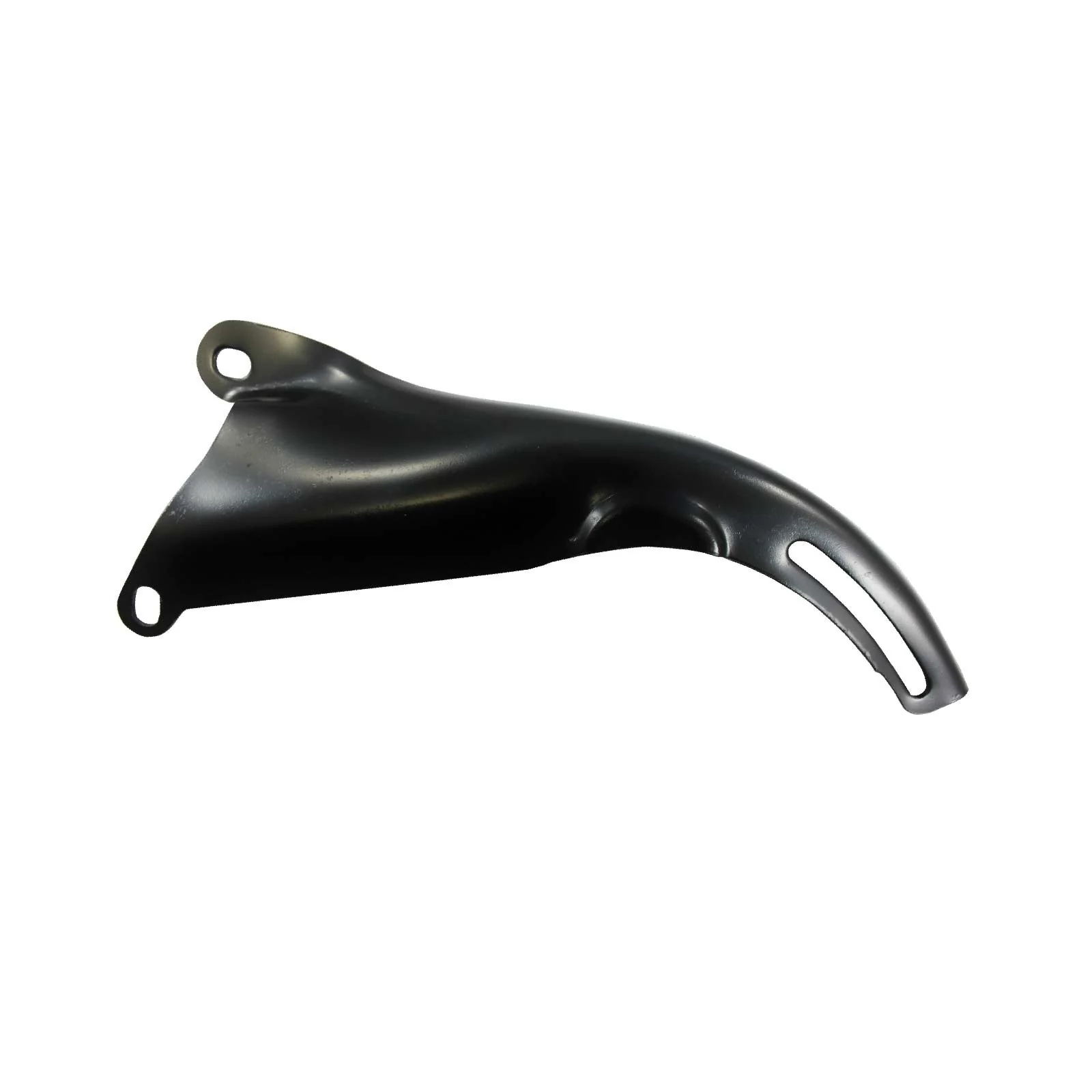 Chevy Small Block Short Water Pump Steel Driver Side Top Alternator Bracket - Black - Image 2