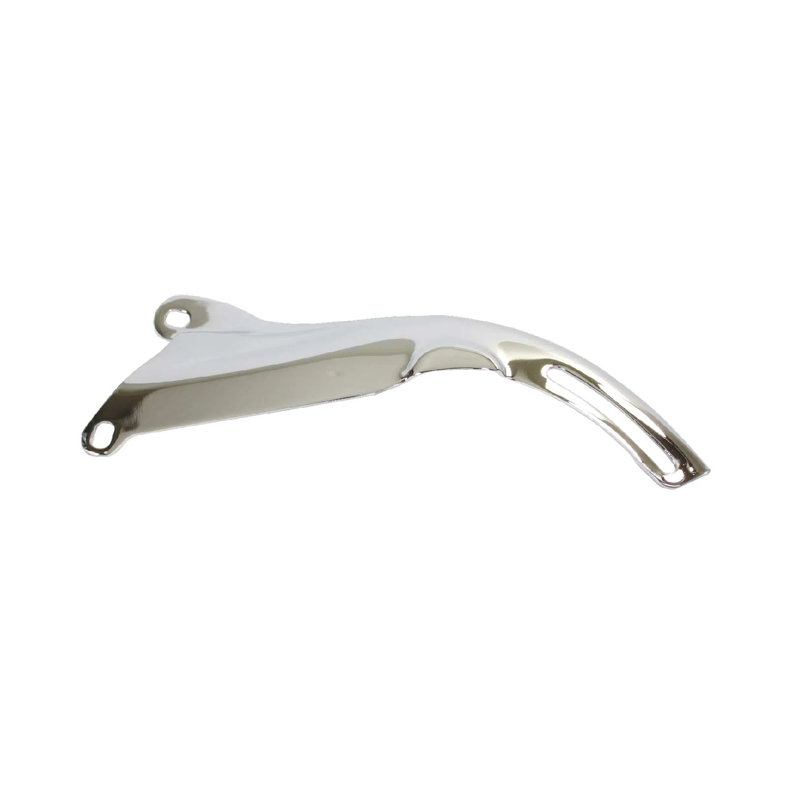 Chevy Small Block Short Water Pump Steel Driver Side Top Alternator Bracket - Chrome - Image 2