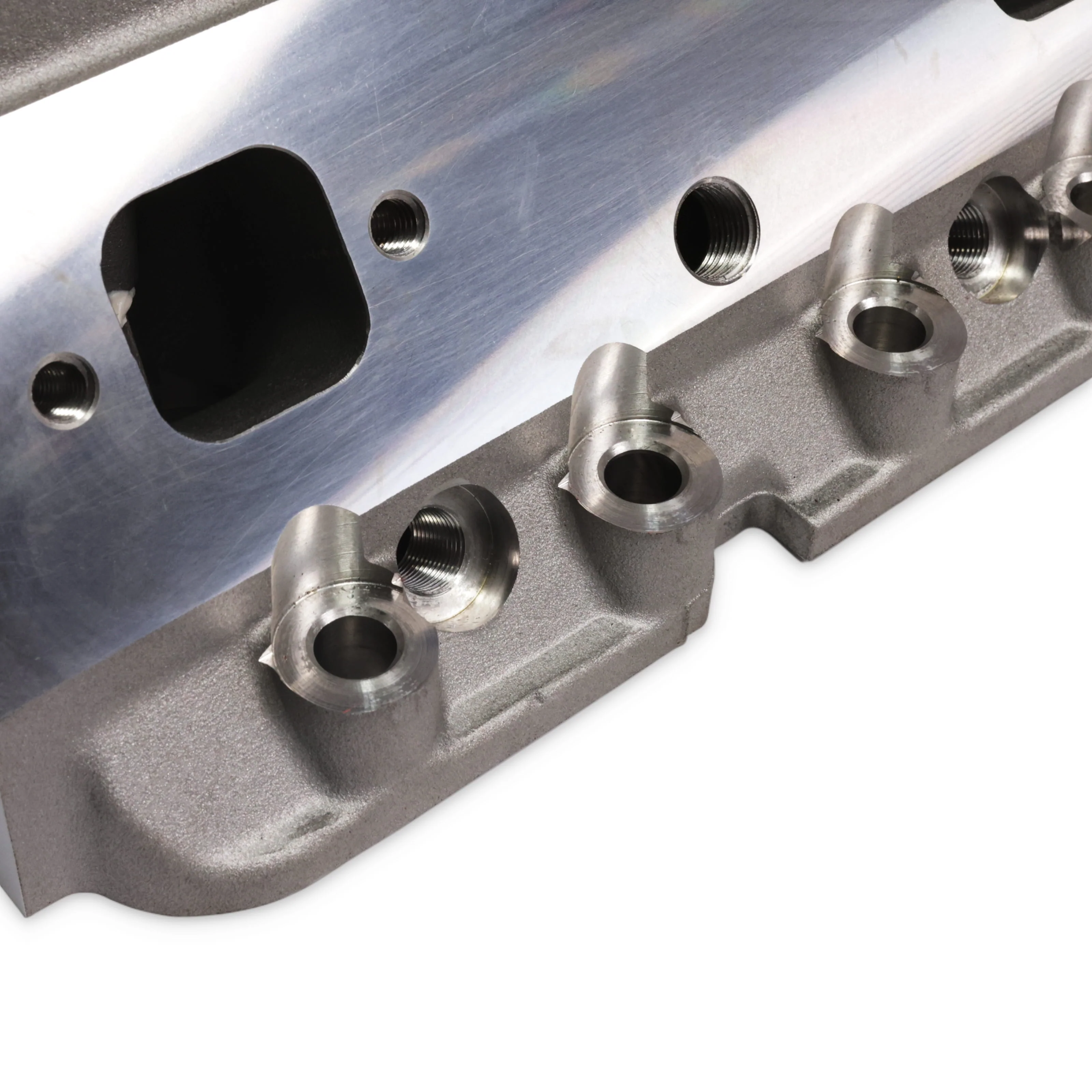 Chevy Small Block Straight Plug Flat Tappet Assembled Aluminum Cylinder Head - Image 3
