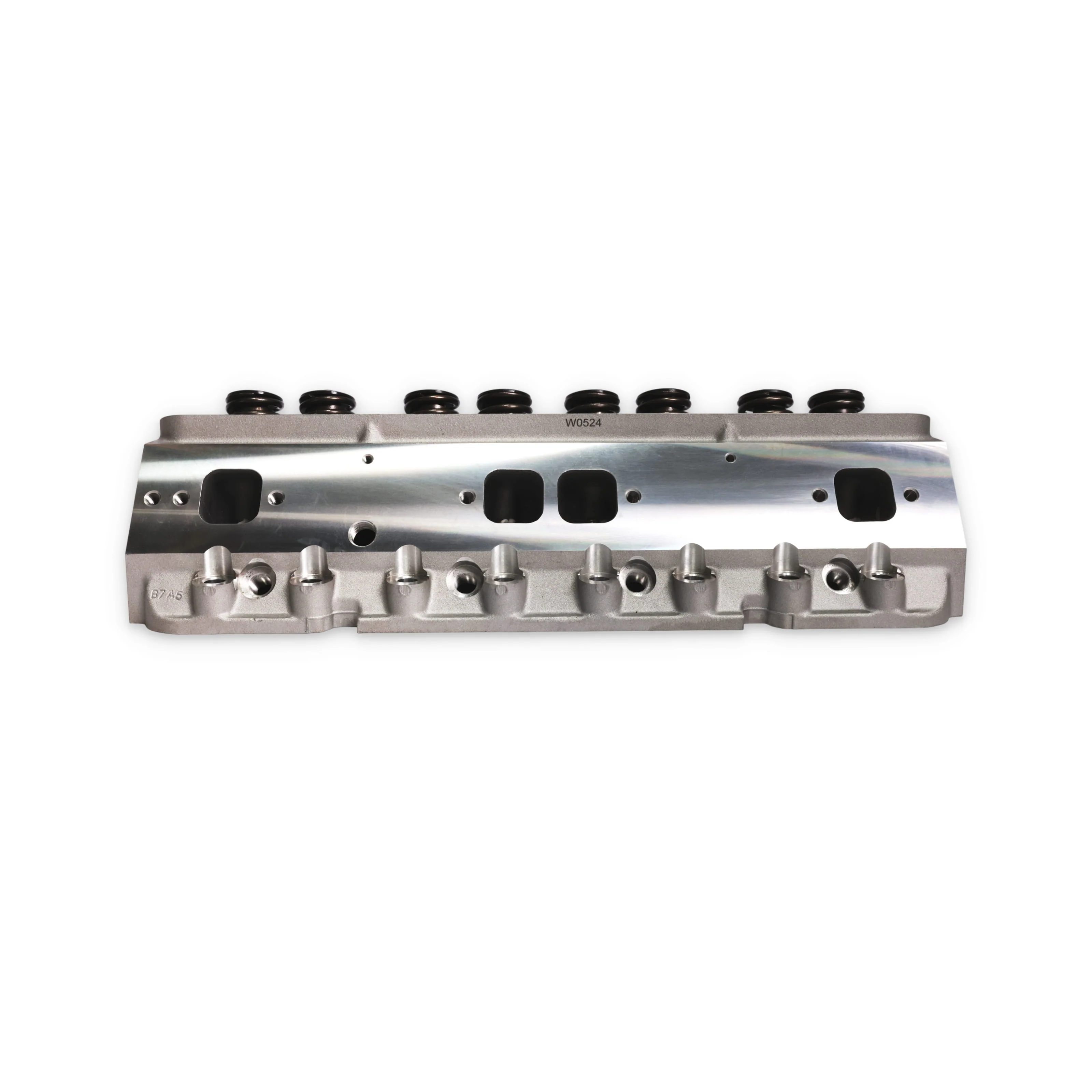 Chevy Small Block Straight Plug Flat Tappet Assembled Aluminum Cylinder Head - Image 4