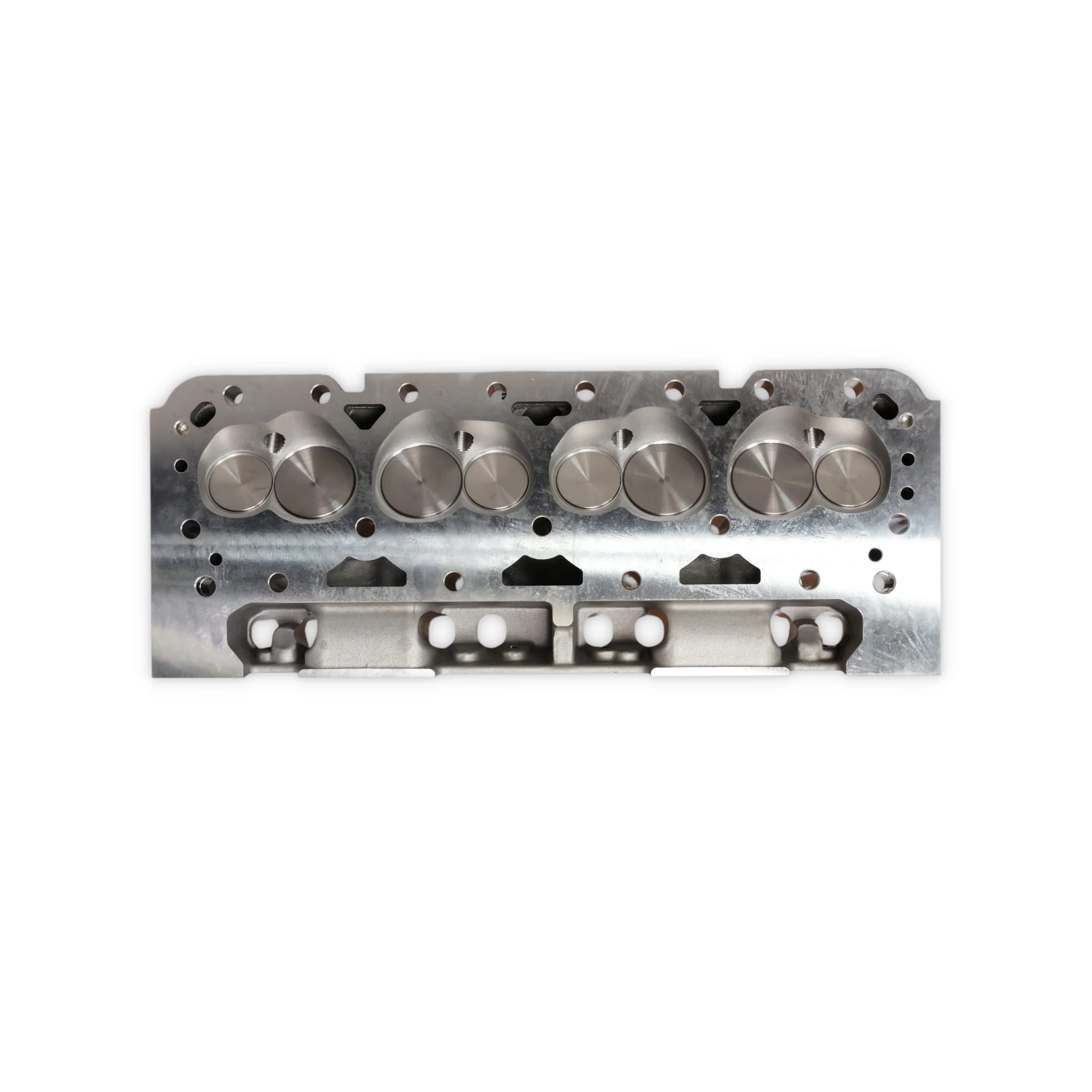 Chevy Small Block Straight Plug Flat Tappet Assembled Aluminum Cylinder Head - Image 6