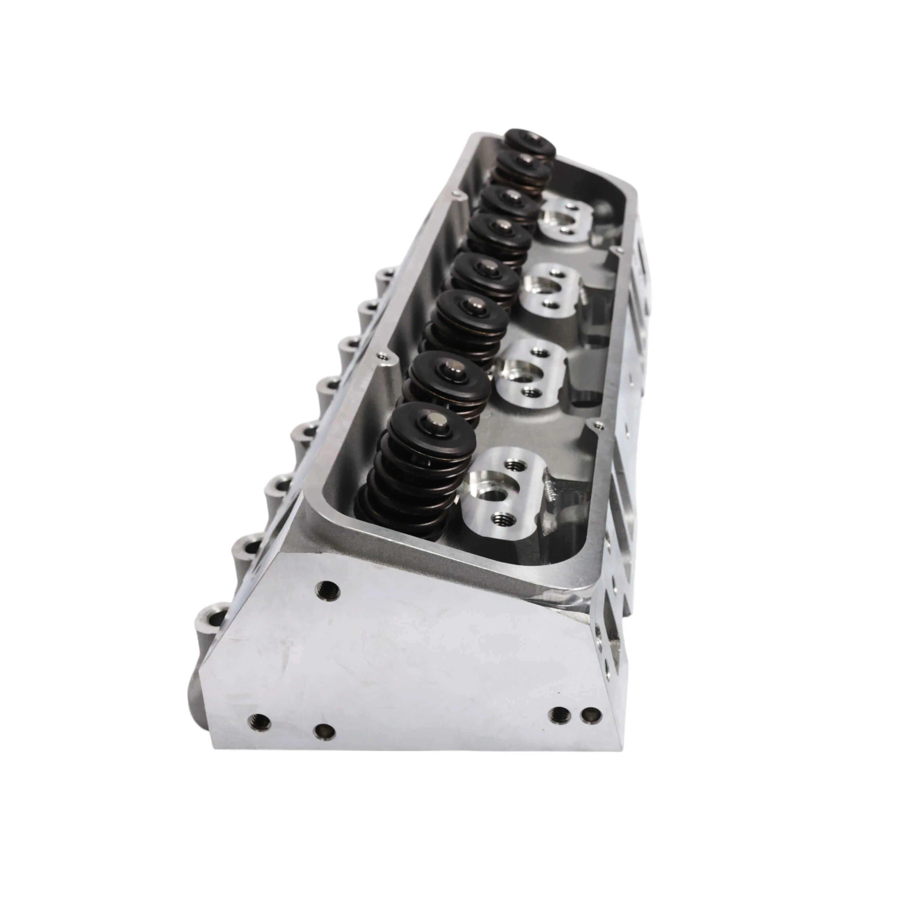Chevy Small Block Straight Plug Flat Tappet Assembled Aluminum Cylinder Head - Image 8