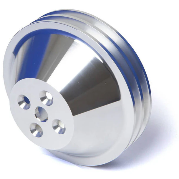 Chevy Small Block V-Belt Pulley Kit - Short Water Pump - Image 4