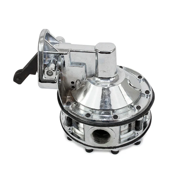 Chevy Small Block V8 (262-400) Six-Valve 130 GPH 12-16 PSI Mechanical Fuel Pump - Chrome - Image 3