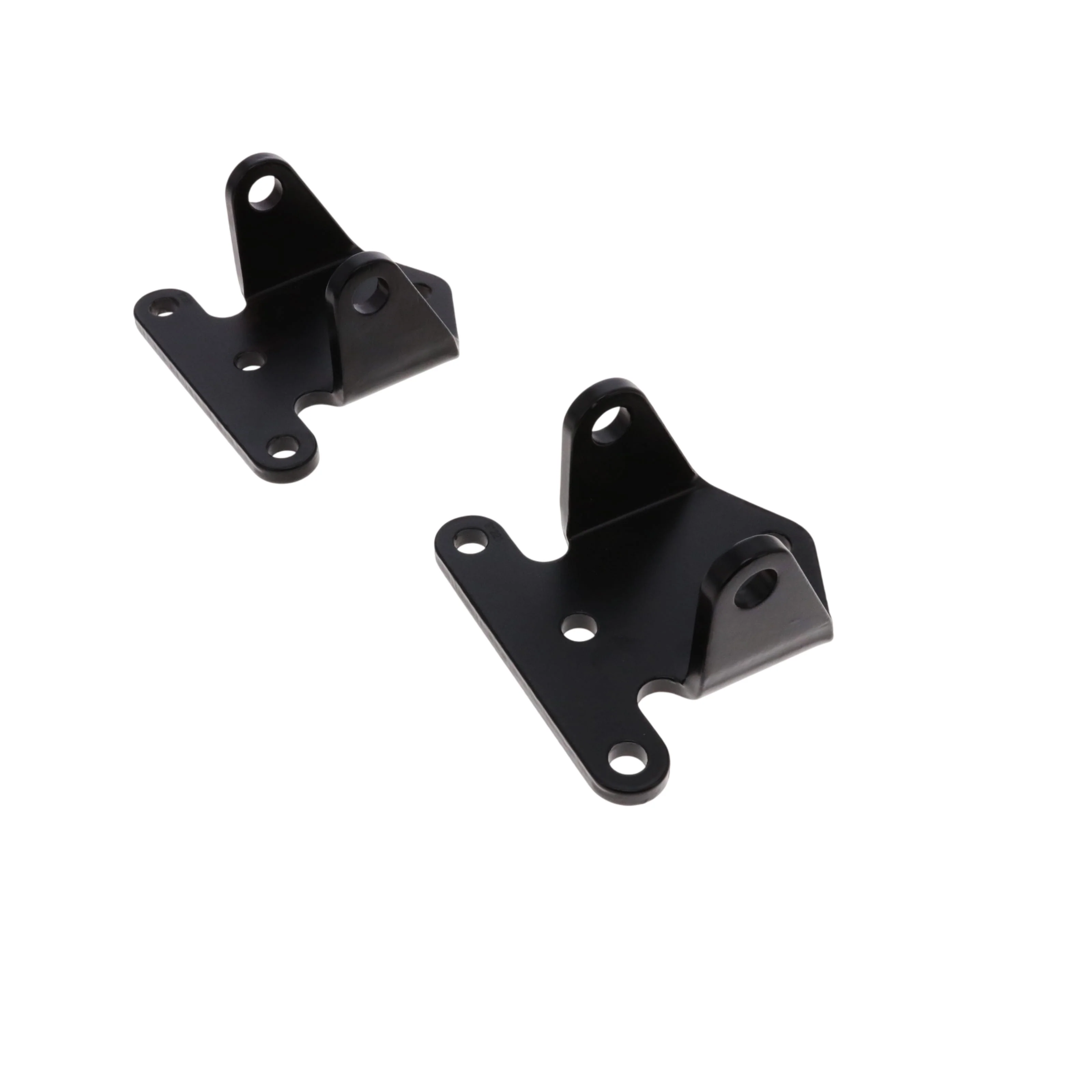 Chevy V8 1/4" Thick Solid Steel Engine Mounts - Black - Image 2