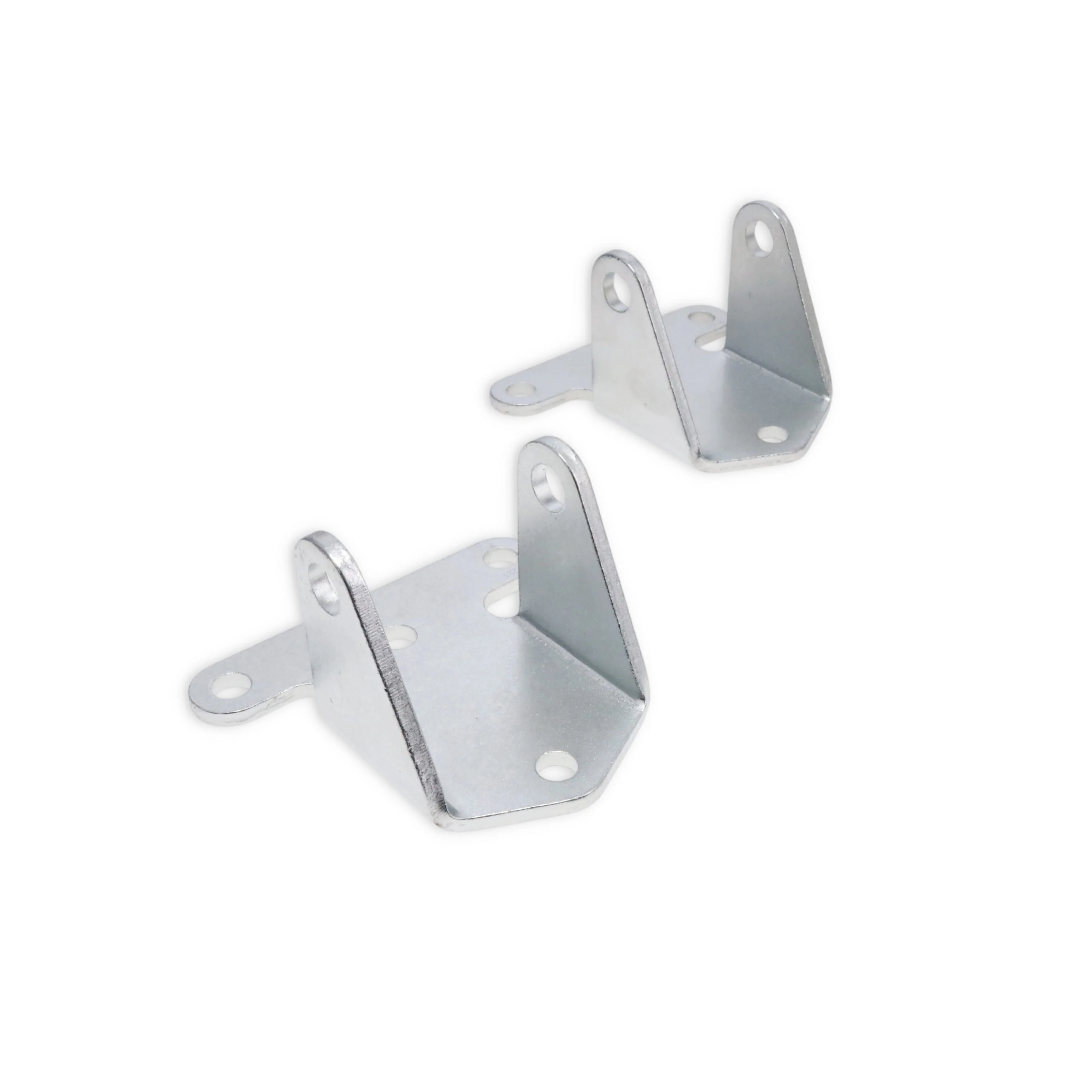 Chevy V8 3/16" Thick Solid Steel Engine Mounts - Natural - Image 3