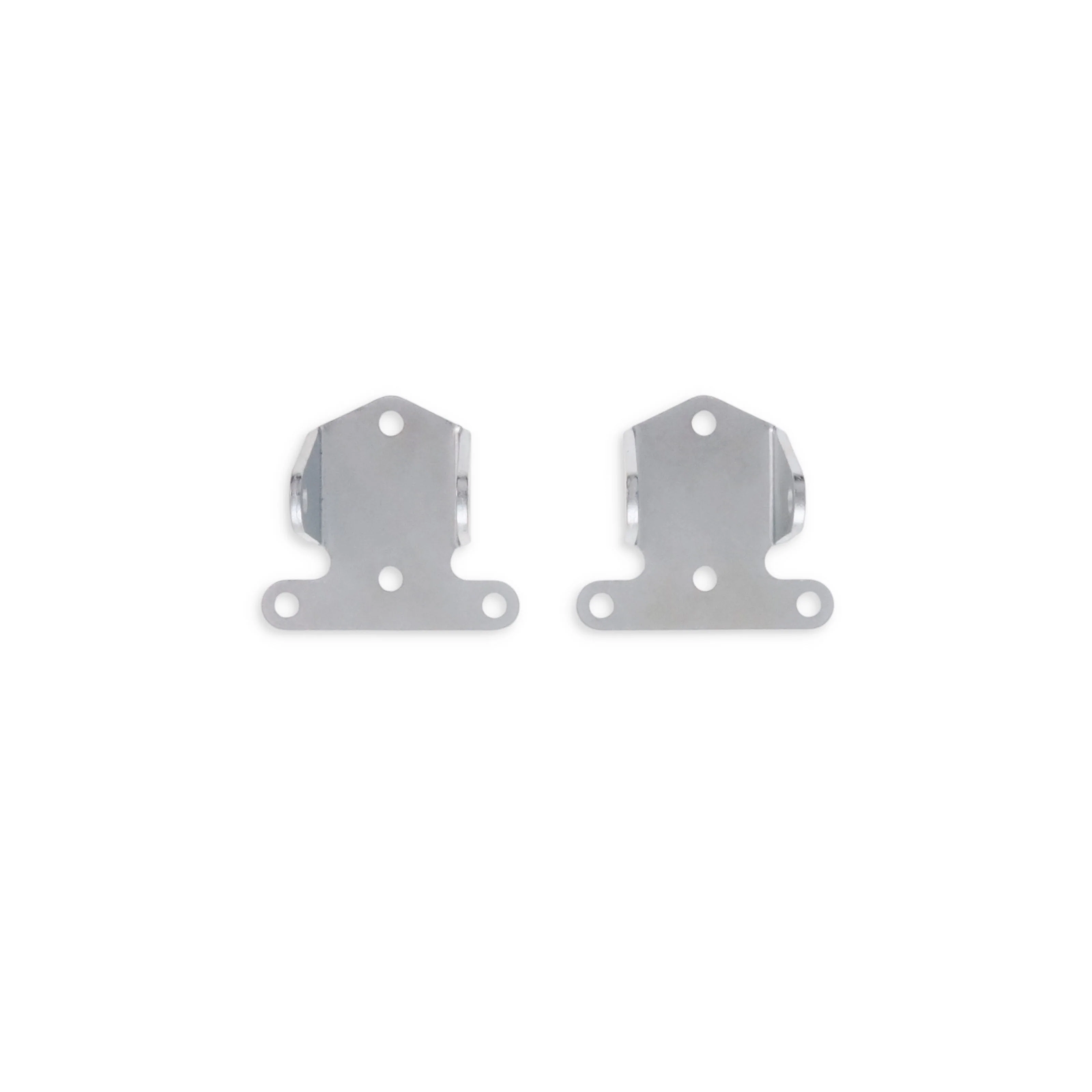 Chevy V8 3/16" Thick Solid Steel Engine Mounts - Natural - Image 4