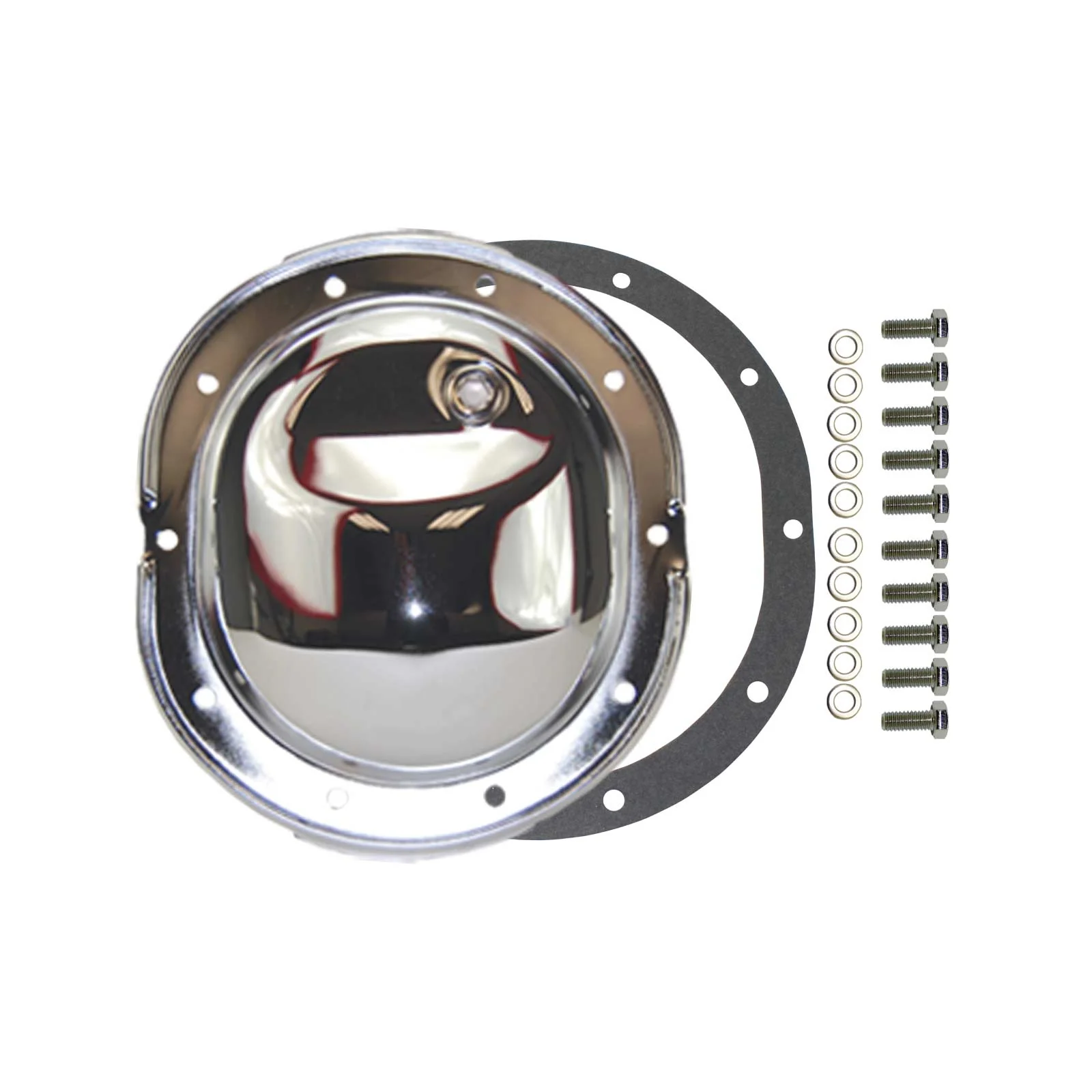 Chrysler 8.25" 10-Bolt Chrome Steel Differential Cover w/ Gasket & Hardware