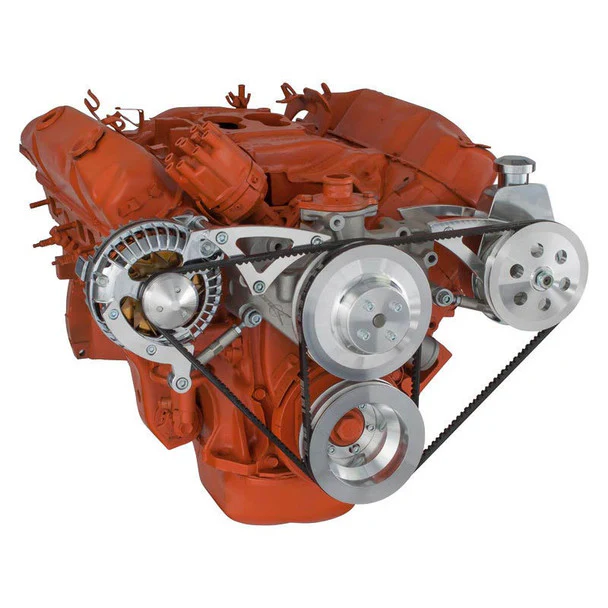 Chrysler Big Block Power Steering & Alternator System (426 - 440) - Polished - Image 3