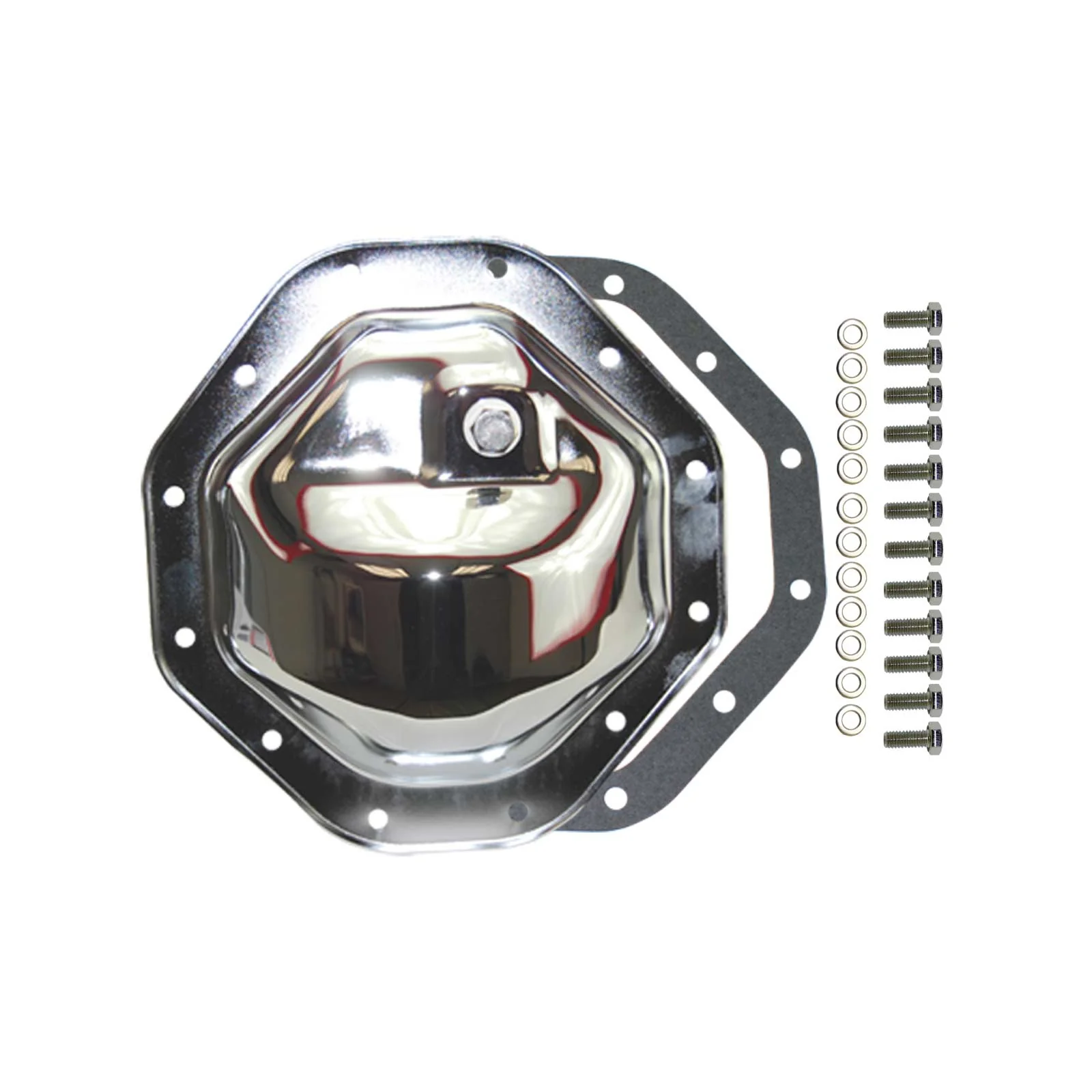 Chrysler / Dodge 9.25" 12-Bolt Chrome Steel Differential Cover w/ Gasket & Hardware
