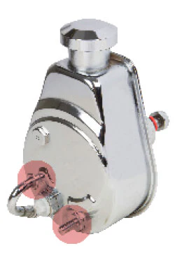 Chrysler Small Block Power Steering & Alternator System (318, 340 & 360) - Polished - Image 5