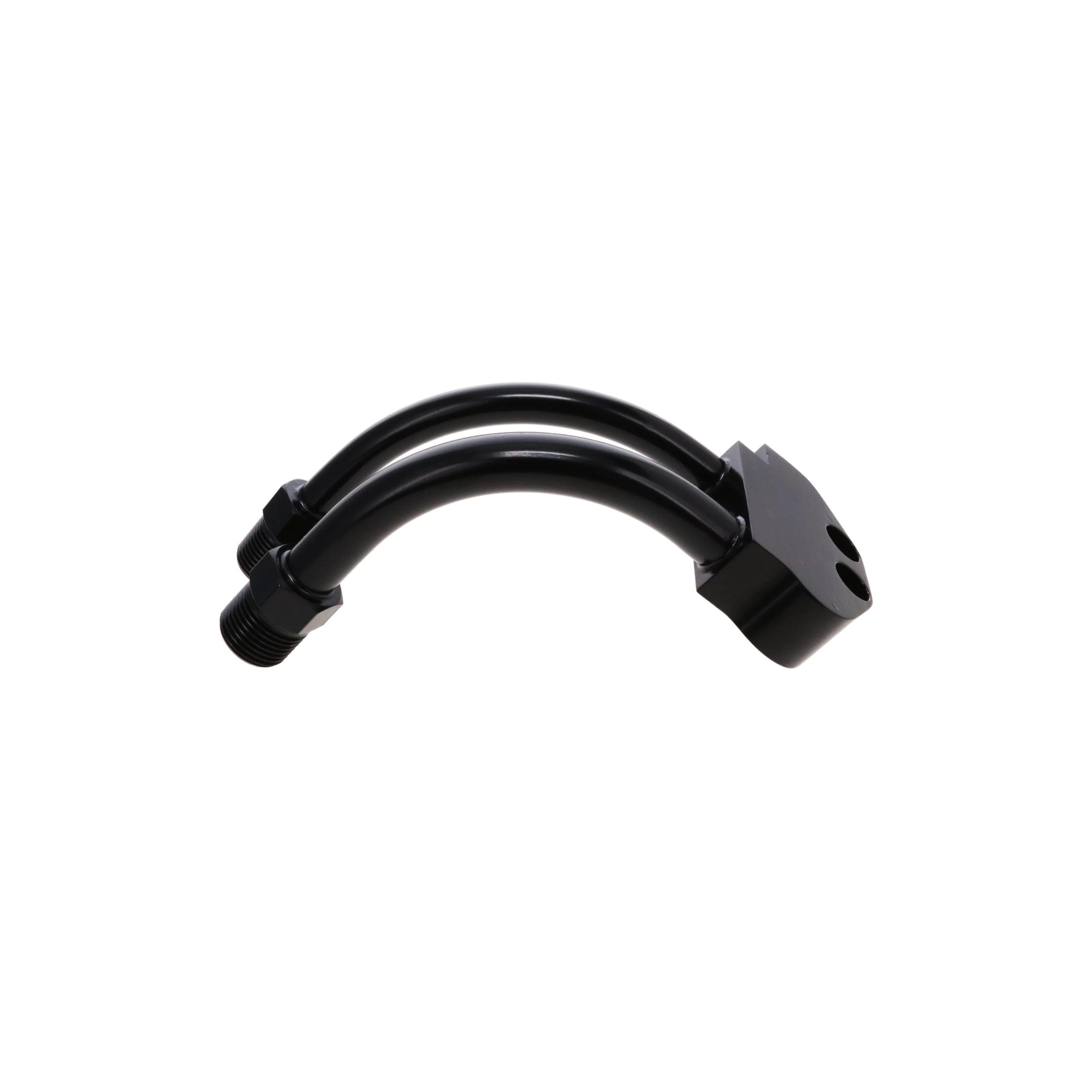 Curved A/C Manifold Fitting for Sanden SD-7 - Black - Image 4