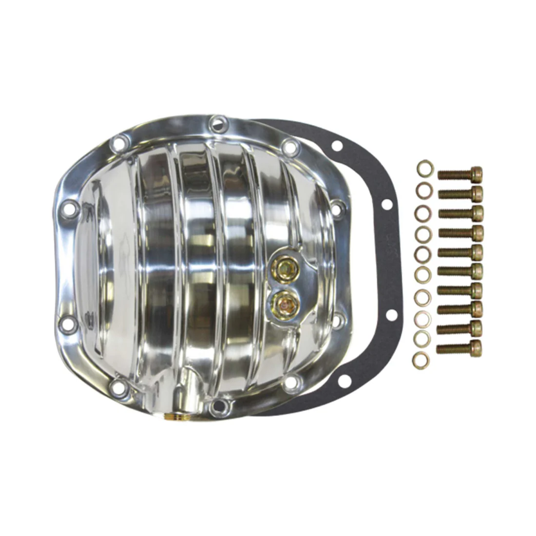 Dana 30 10-Bolt Aluminum Differential Cover Polished w/ Gasket & Hardware