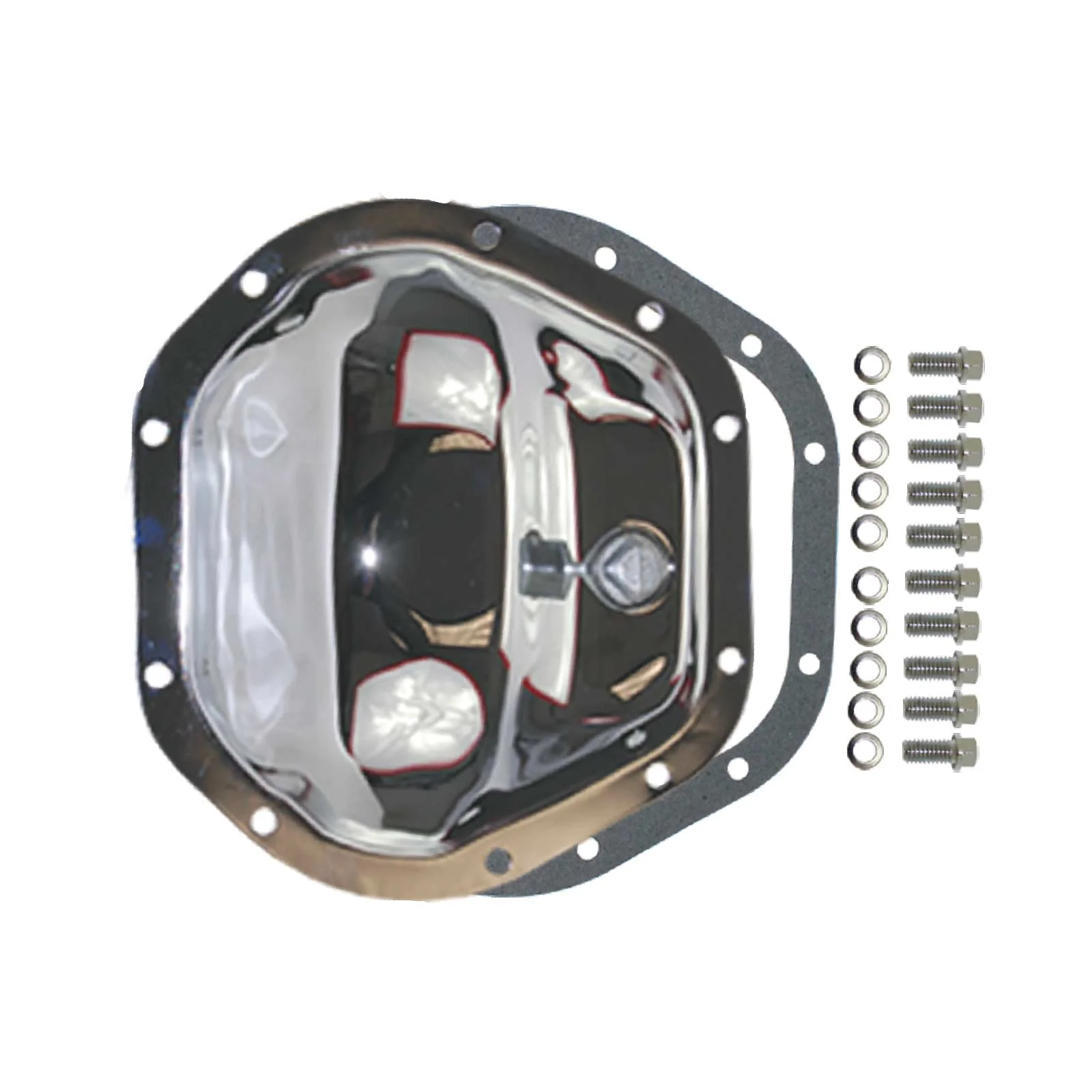 Dana 44 10-Bolt Chrome Steel Differential Cover w/ Gasket & Hardware
