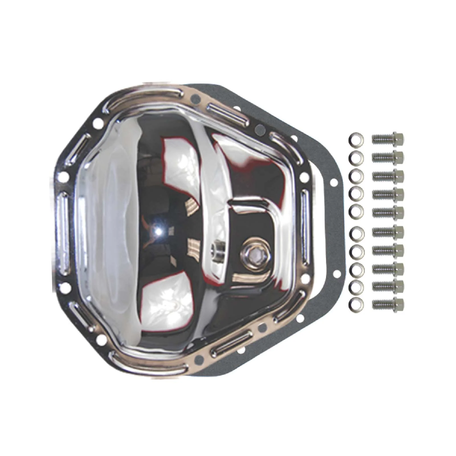 Dana 60 10-Bolt Chrome Steel Differential Cover w/ Gasket & Hardware