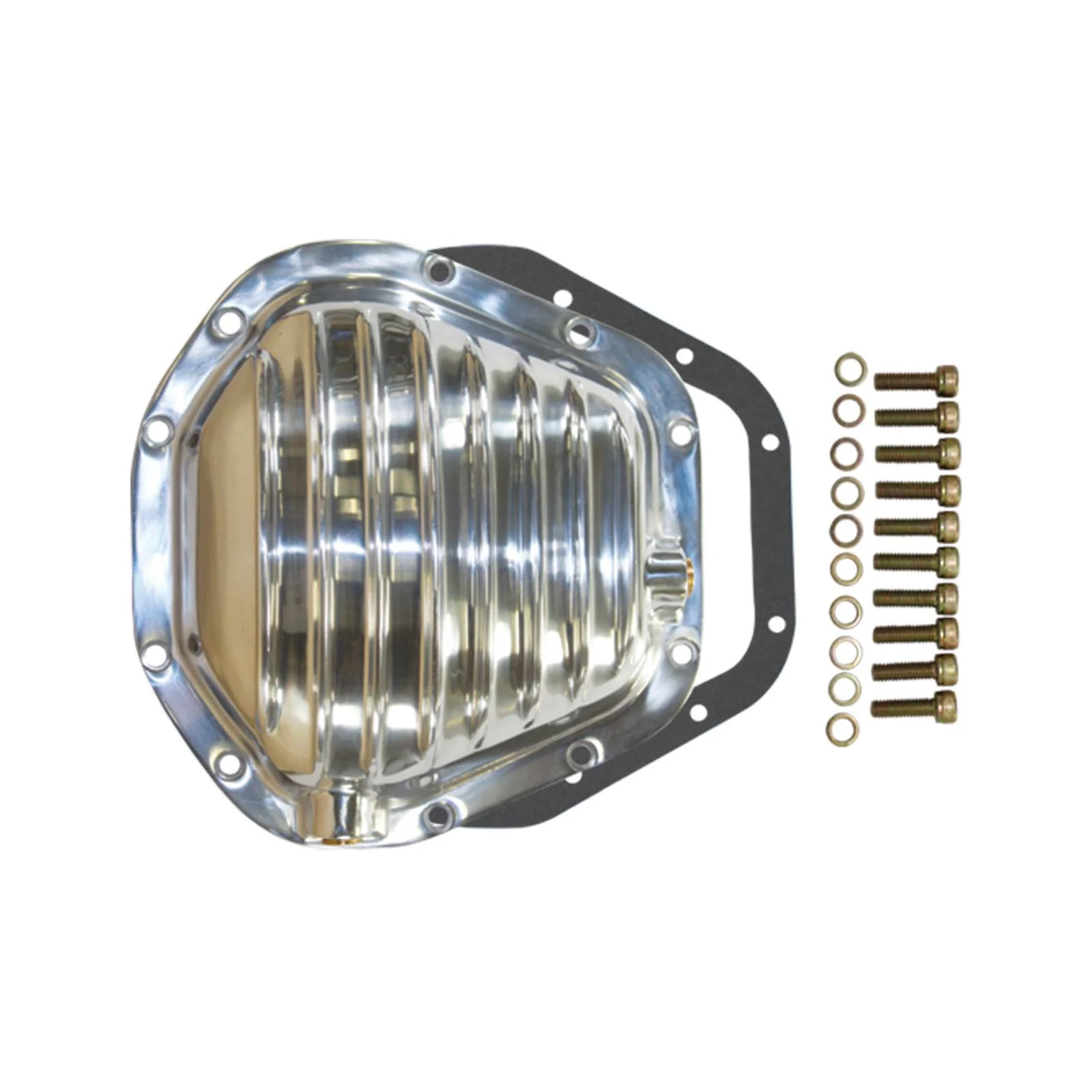 Dana 60 & 70 10-Bolt Aluminum Differential Cover Polished w/ Gasket & Hardware