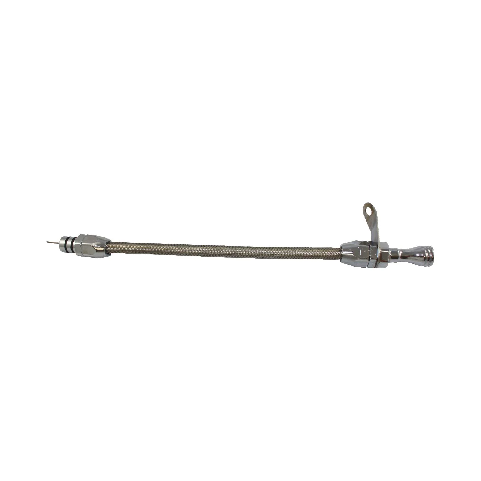 GM TH350 Bellhousing Mount Flexible Braided Stainless Steel Transmission Dipstick