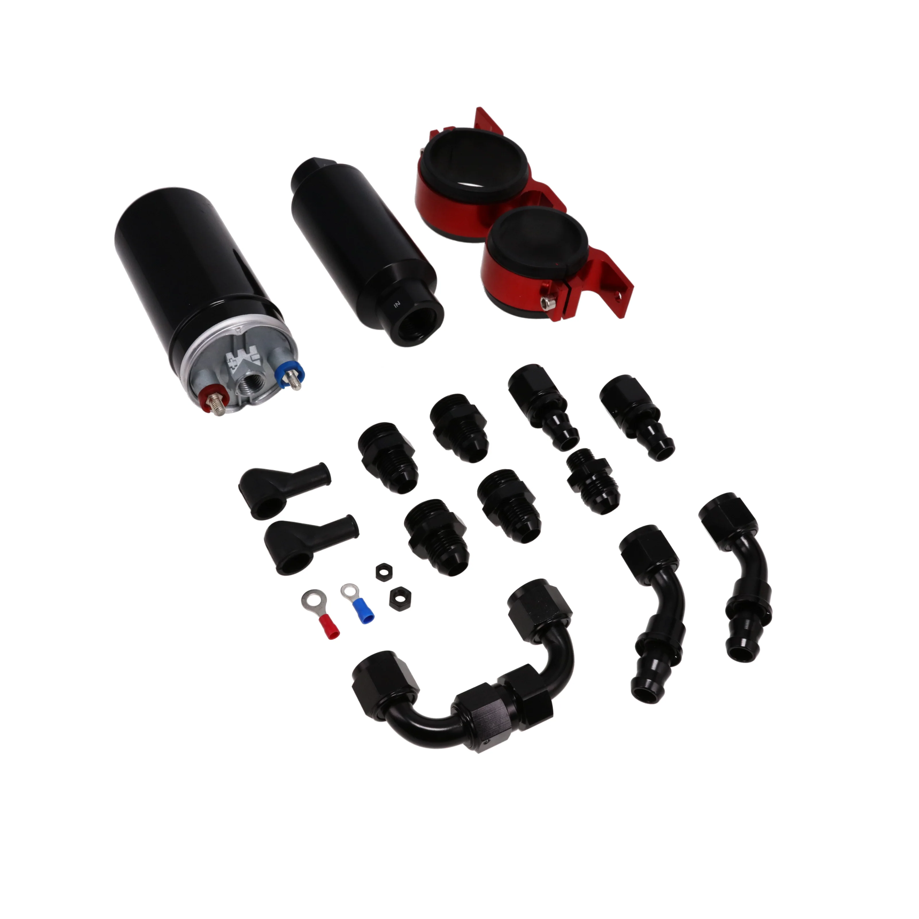 Electric Fuel Pump and Filter Kit - 10 Microns - Red - Image 3