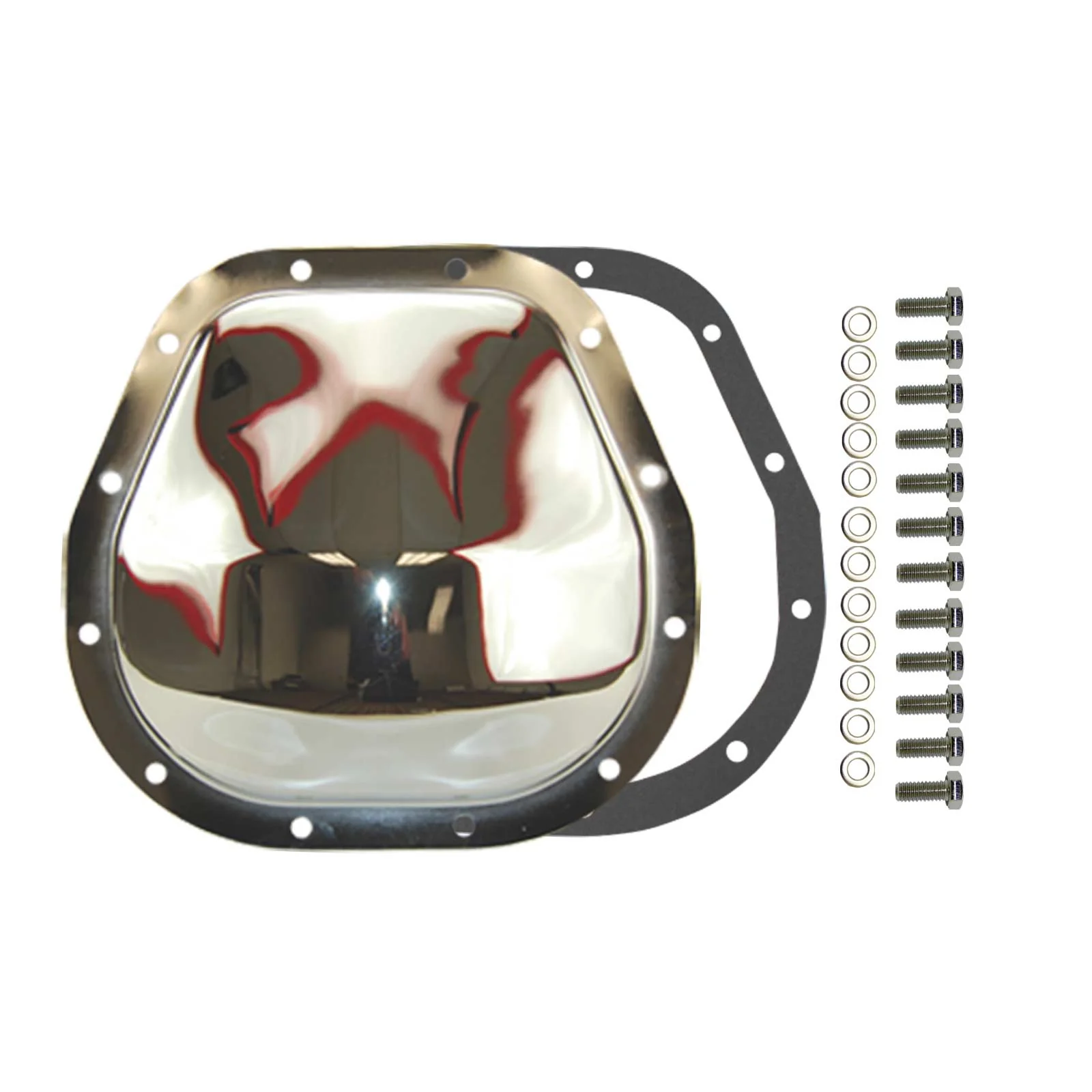 Ford 10.5" 12-Bolt Chrome Steel Differential Cover w/ Gasket & Hardware