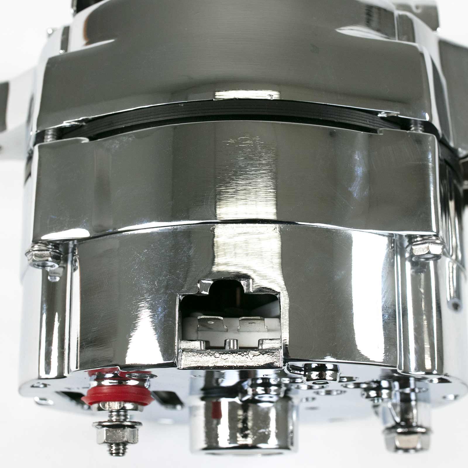 Ford 1G Style 110 Amp Alternator - Chrome - Image 3
