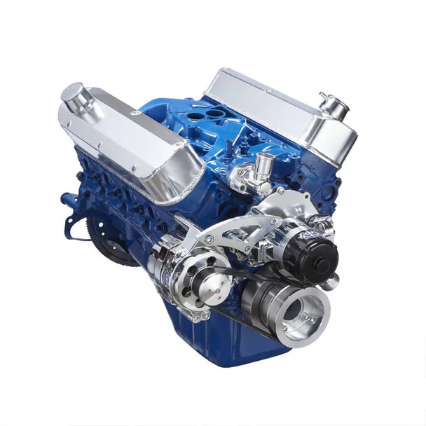 Ford 289-302-351W Serpentine Conversion Kit - Electric Water Pump - Alt Only - Polished - Image 3
