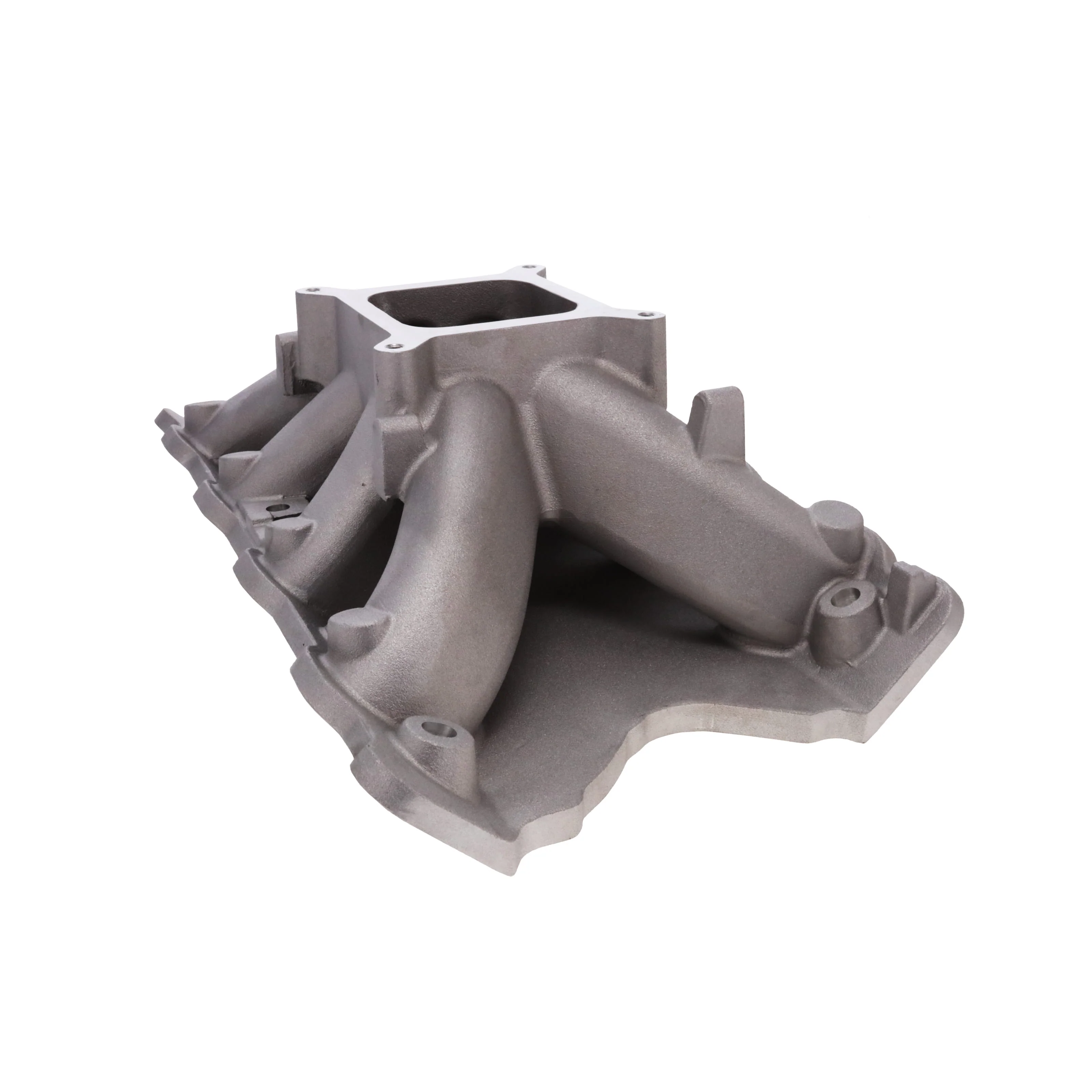 Ford 351 Cleveland 2V/4V Aluminum Intake Manifold, Single Plane, Hi-Rise - Satin - Image 5