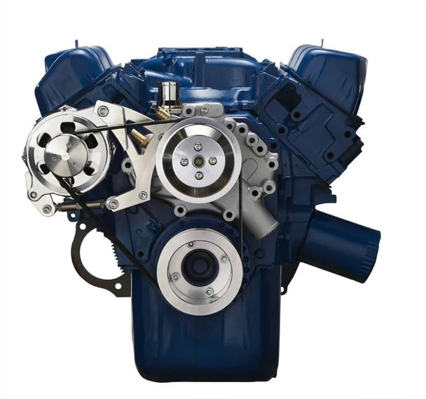 Ford 351C 351M & 400 Serpentine System - Alternator Only - Polished - Image 2