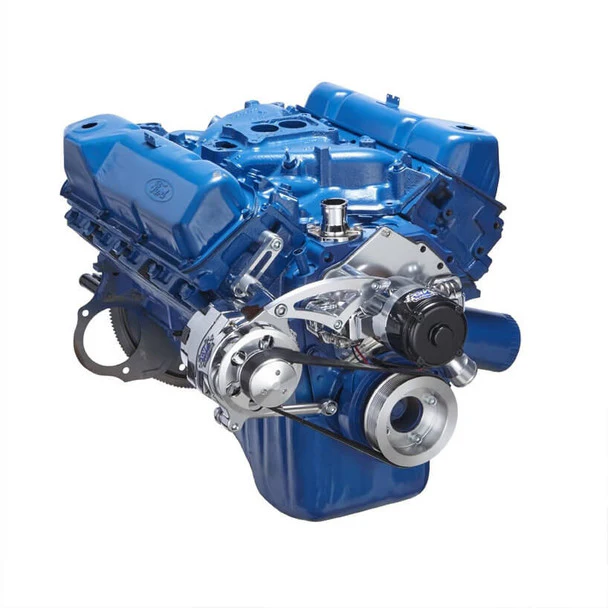 Ford 351C Serpentine System - Alternator Only, Electric Water Pump - Polished - Image 3