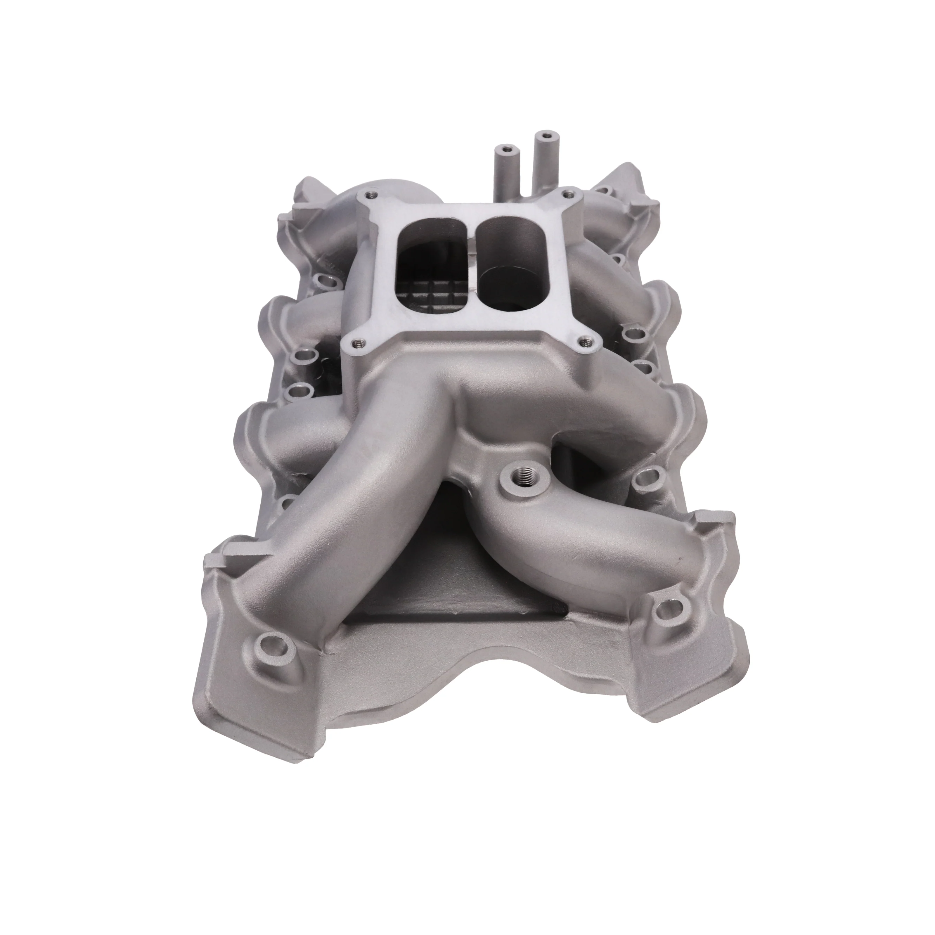 Ford 351C V8 2V/4V Dual Plane Aluminum Intake Manifold - Satin - Image 2