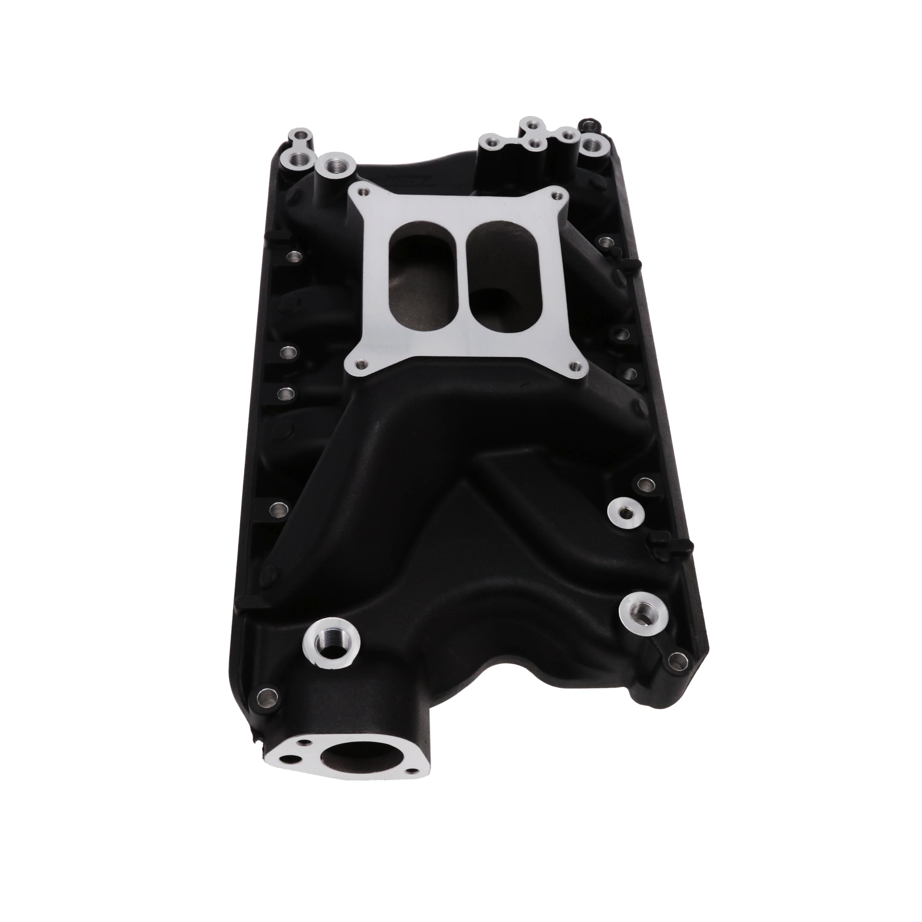 Ford 351W Carbureted Aluminum Dual Plane Intake Manifold - Black - Image 2