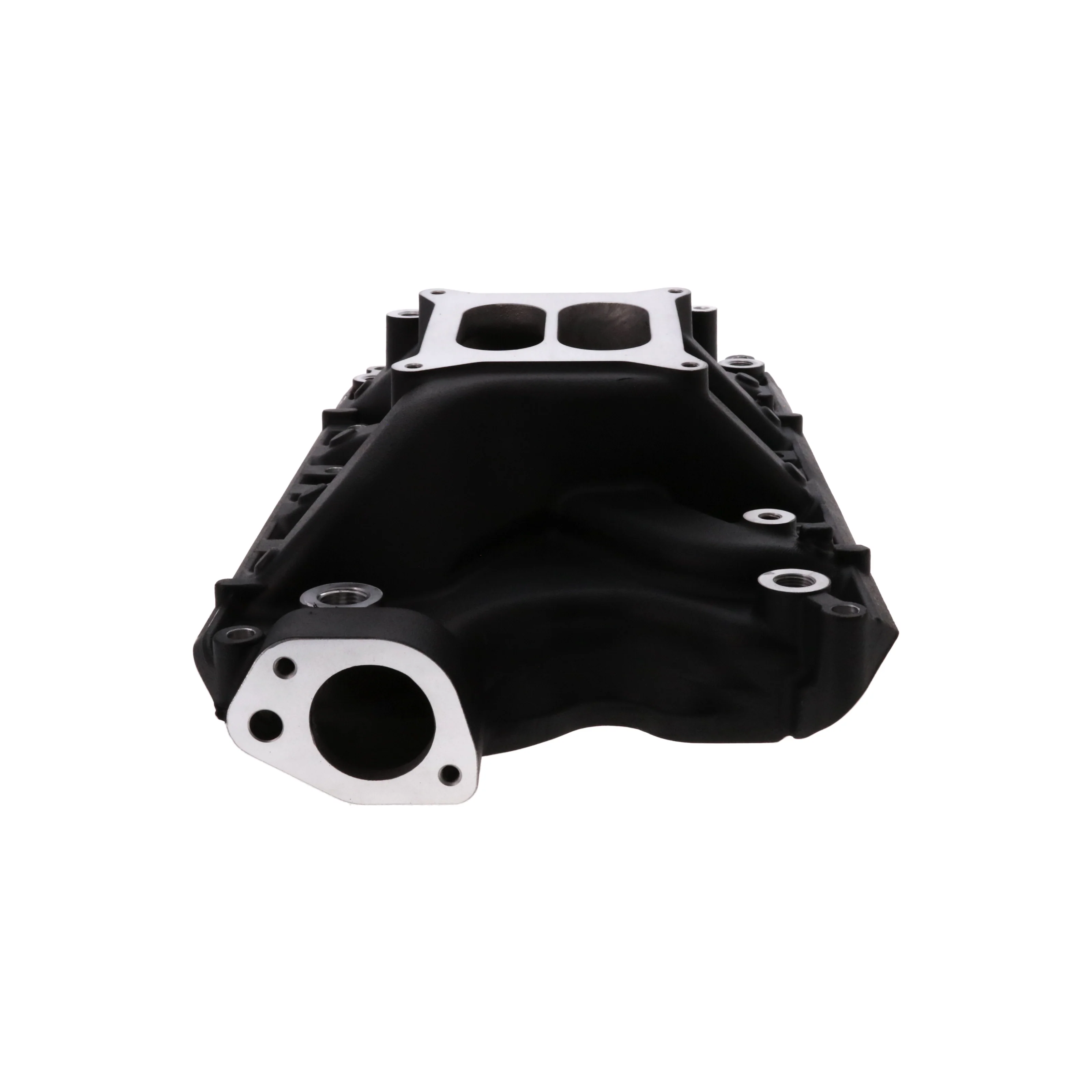 Ford 351W Carbureted Aluminum Dual Plane Intake Manifold - Black - Image 5