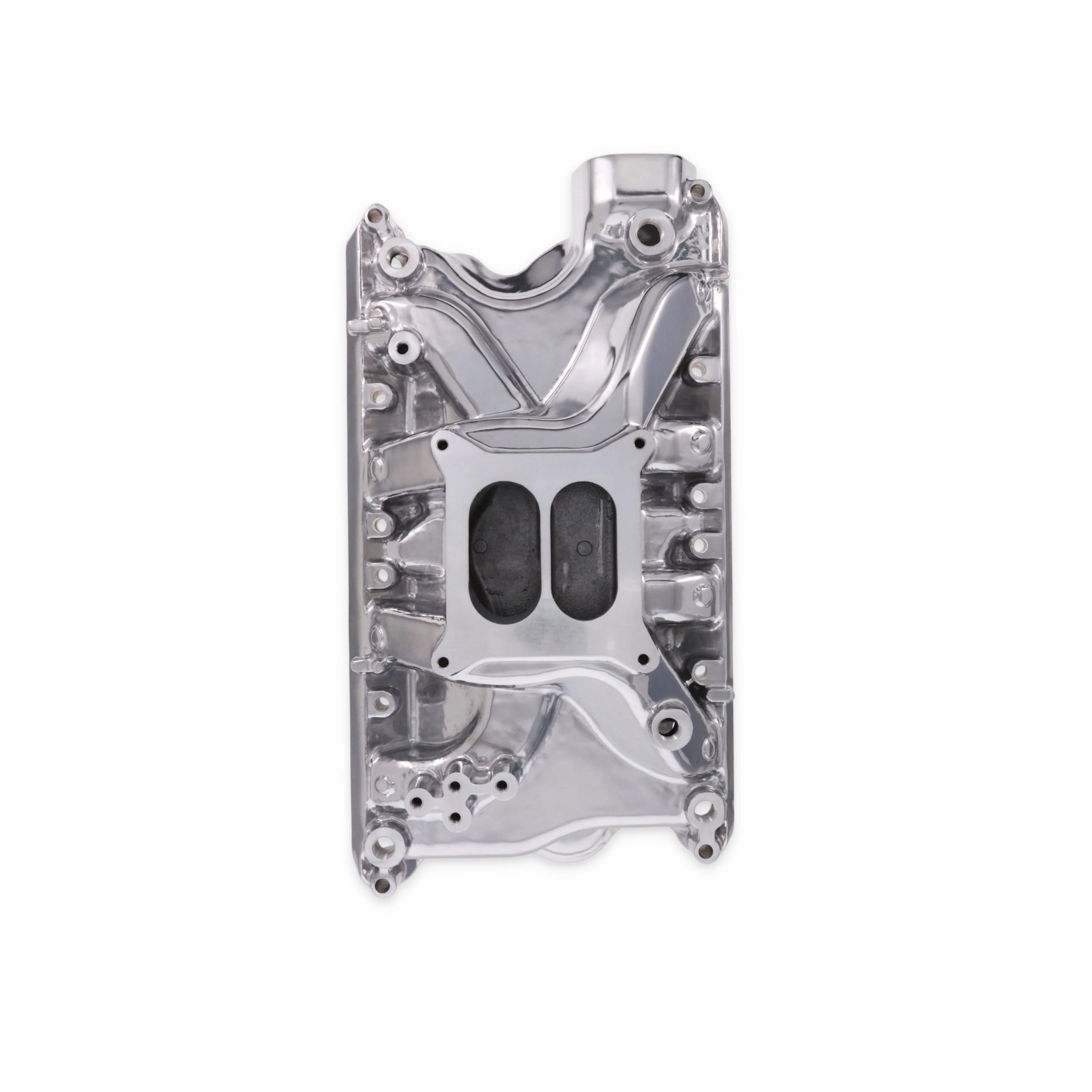 Ford 351W Carbureted Aluminum Dual Plane Intake Manifold - Polished - Image 3