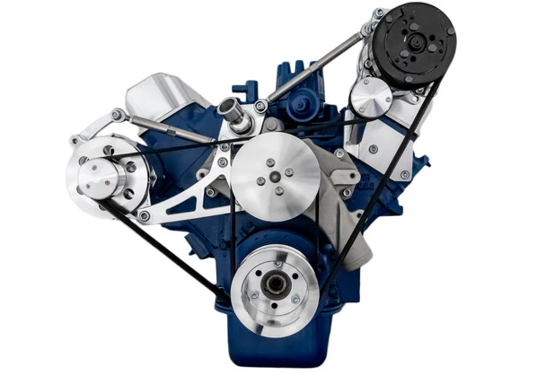 Ford 390 Serpentine System - Alternator & A/C (No Power Steering) - Polished - Image 3