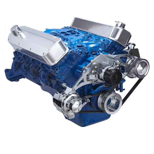 Ford 460 Serpentine System - Power Steering & Alternator - Electric Water Pump - Polished - Image 3