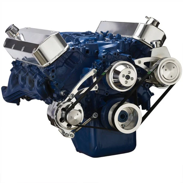 Ford 460 Serpentine System - Power Steering & Alternator - Polished - Image 3