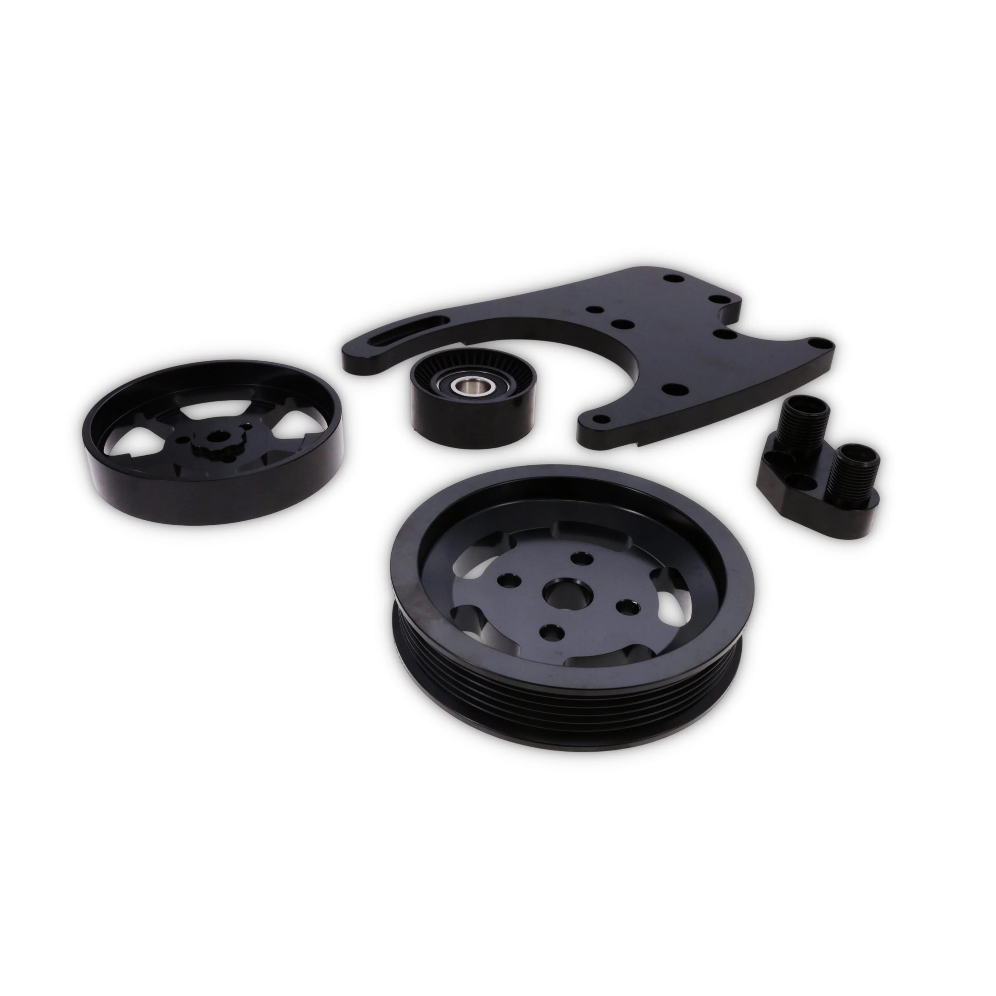 Ford 5.0L Coyote Hydraulic Power Steering Kit - Black - Image 3