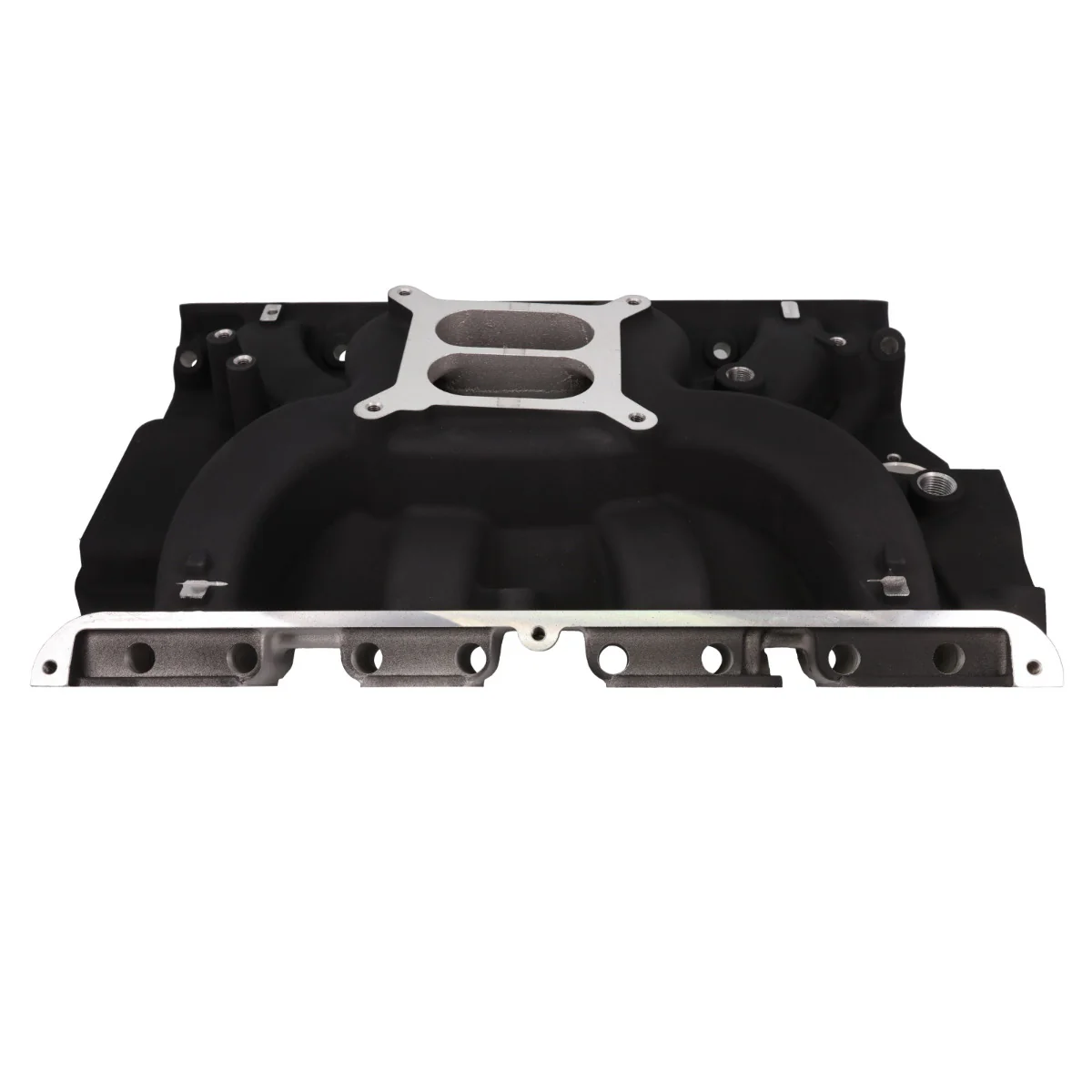 Ford Big Block FE Carbureted Dual Plane Aluminum Intake Manifold - Black - Image 4